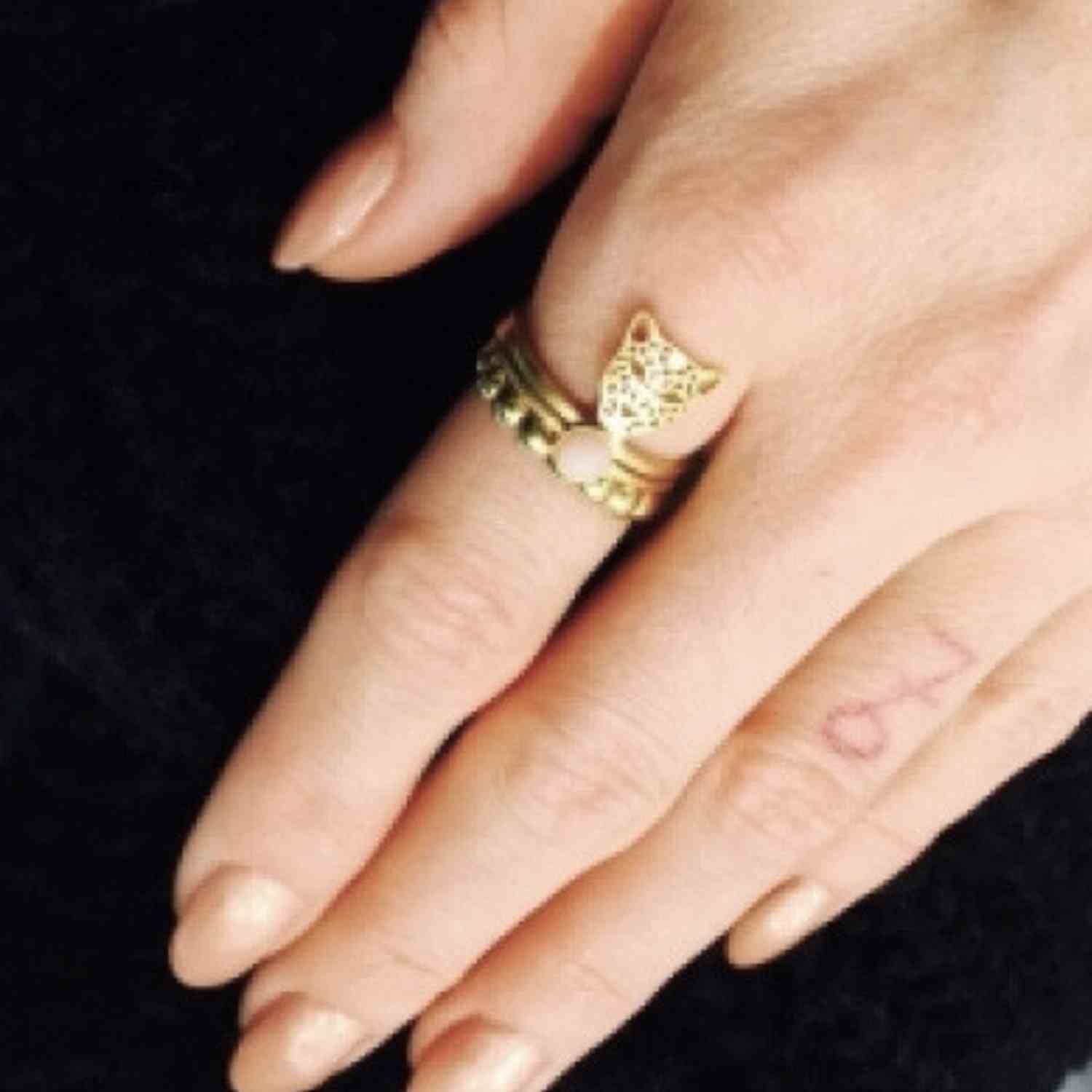 EVELYNE-M PANTHERA | Head - Ring - Gold