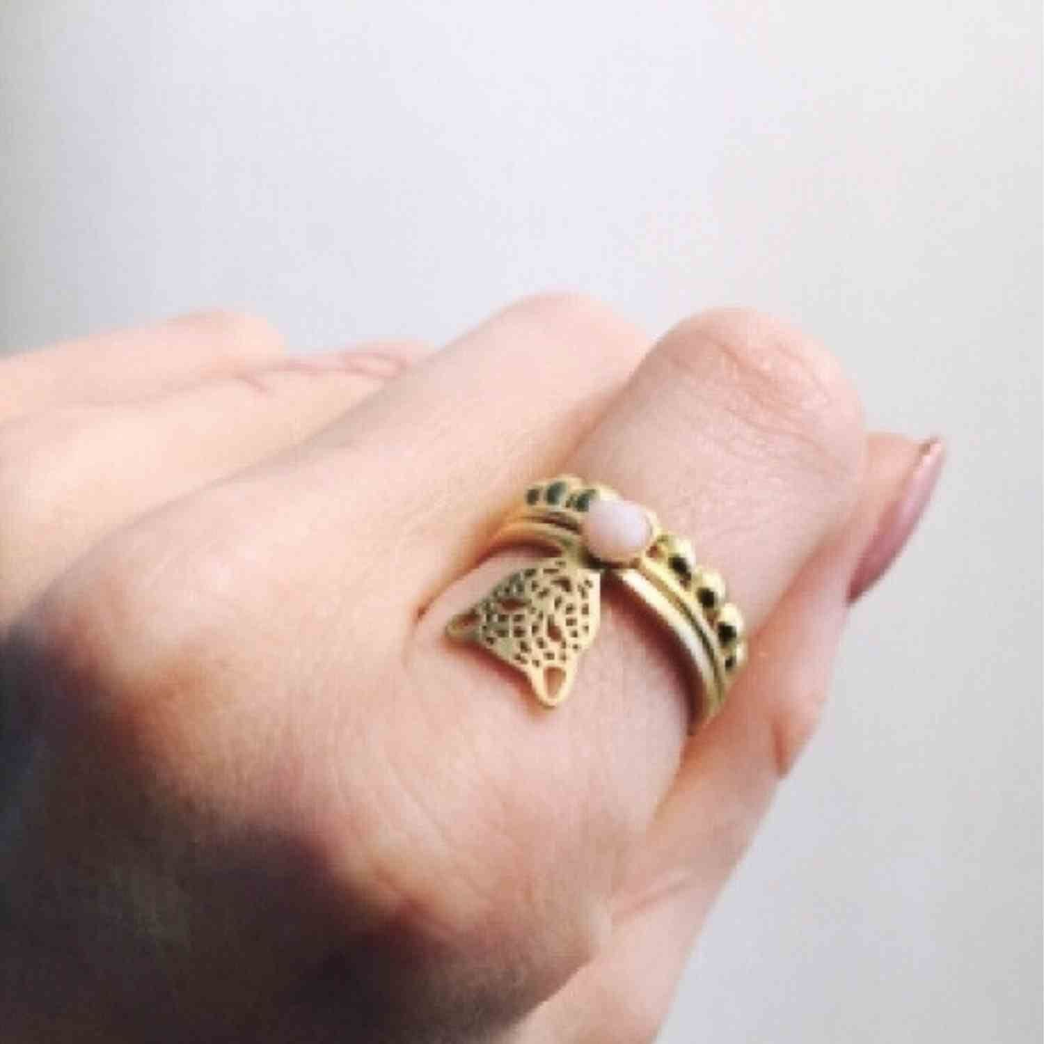 EVELYNE-M PANTHERA | Head - Ring - Gold