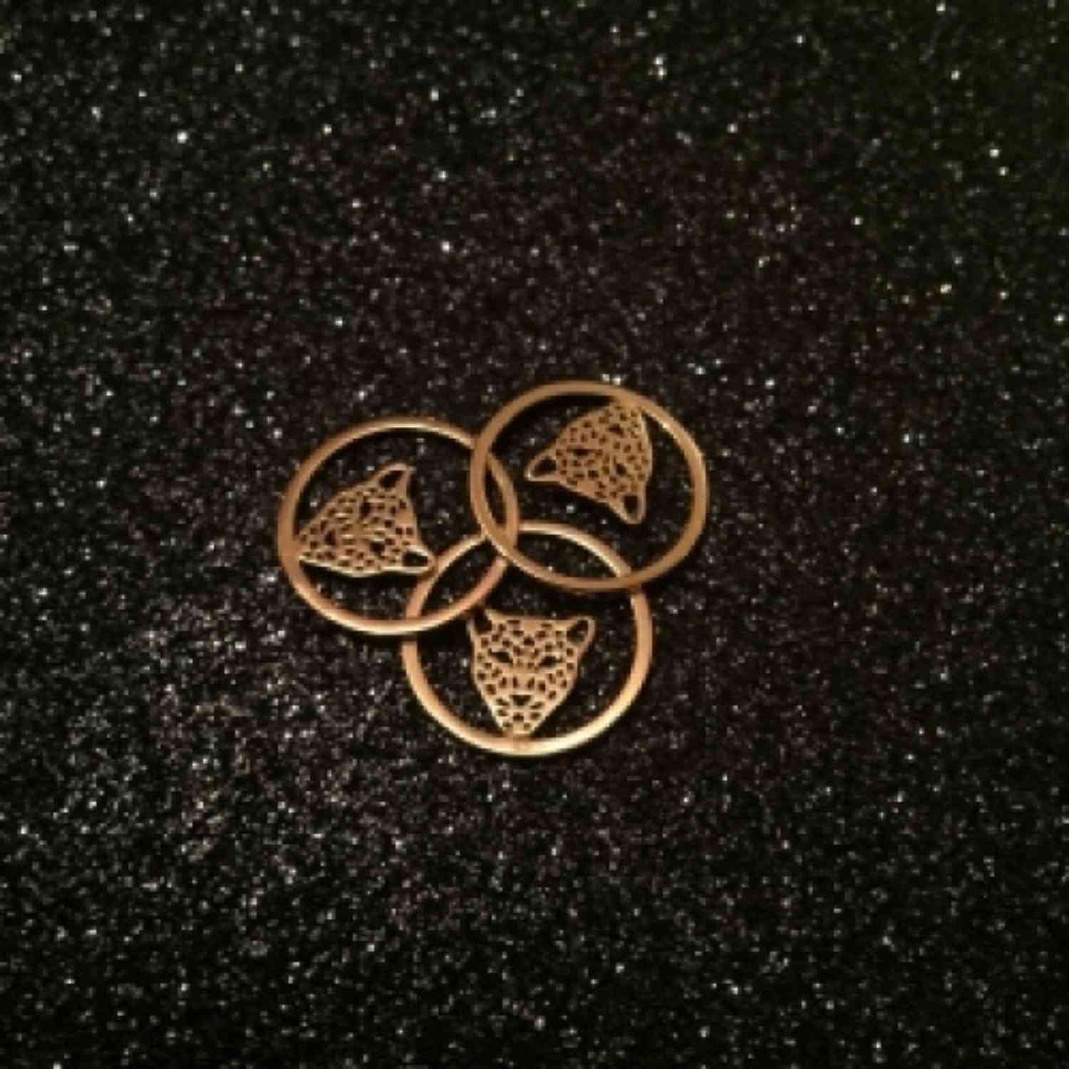 EVELYNE-M PANTHERA | in Circle - Necklace - Gold