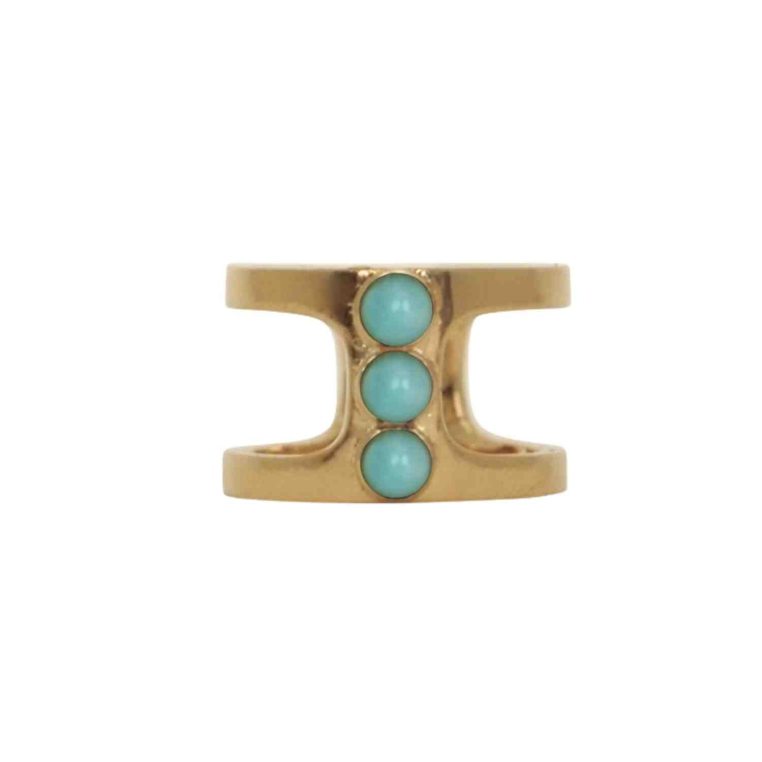 EVELYNE-M PETIT POINT | Amazonite Orion - Ring - Gold