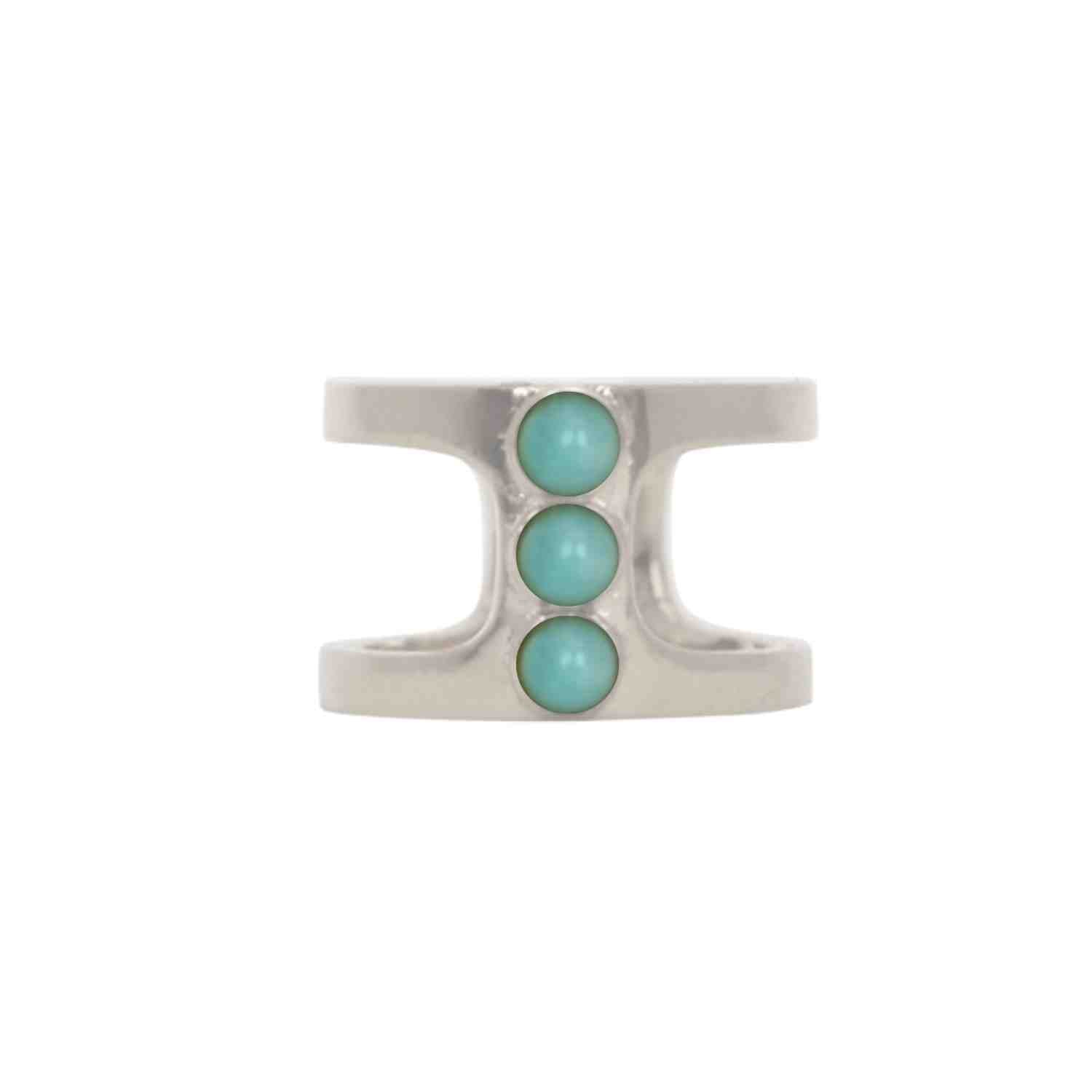 EVELYNE-M PETIT POINT | Amazonite Orion - Ring - Silver