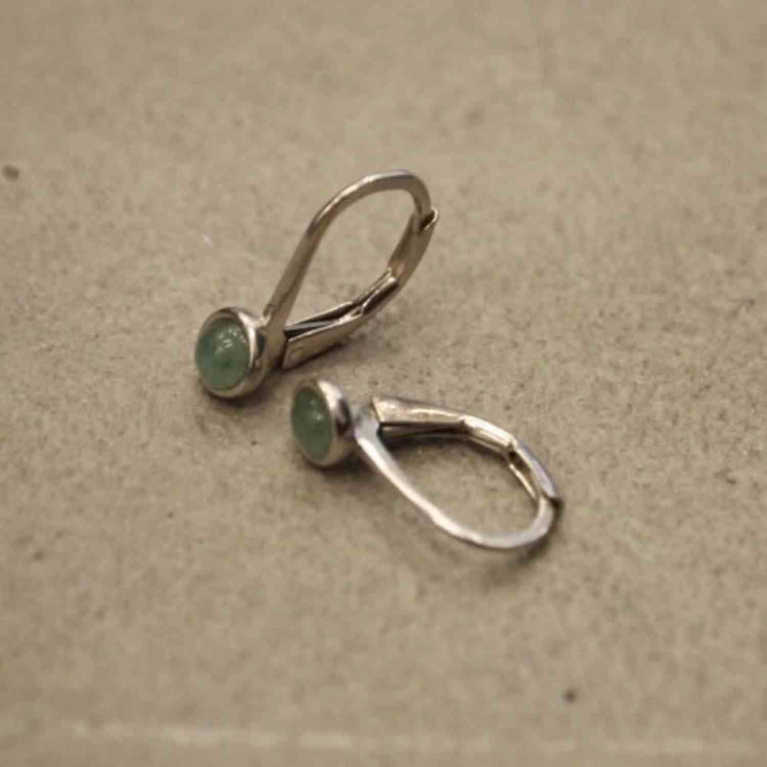 EVELYNE-M PETIT POINT | Aventurin - Brisur Earring - Silver