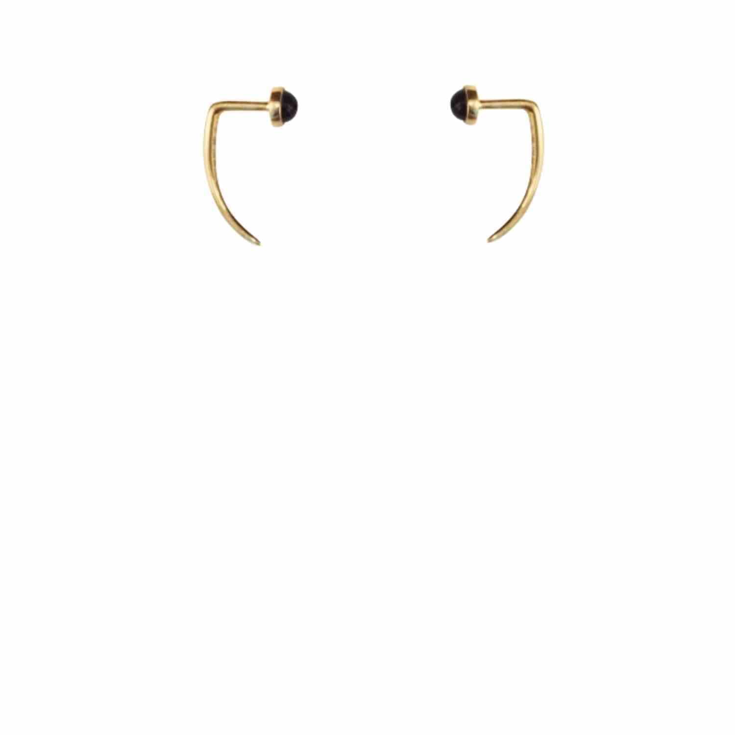EVELYNE-M PETIT POINT | Black Onyx - EarSpike - 18 Karat Gold