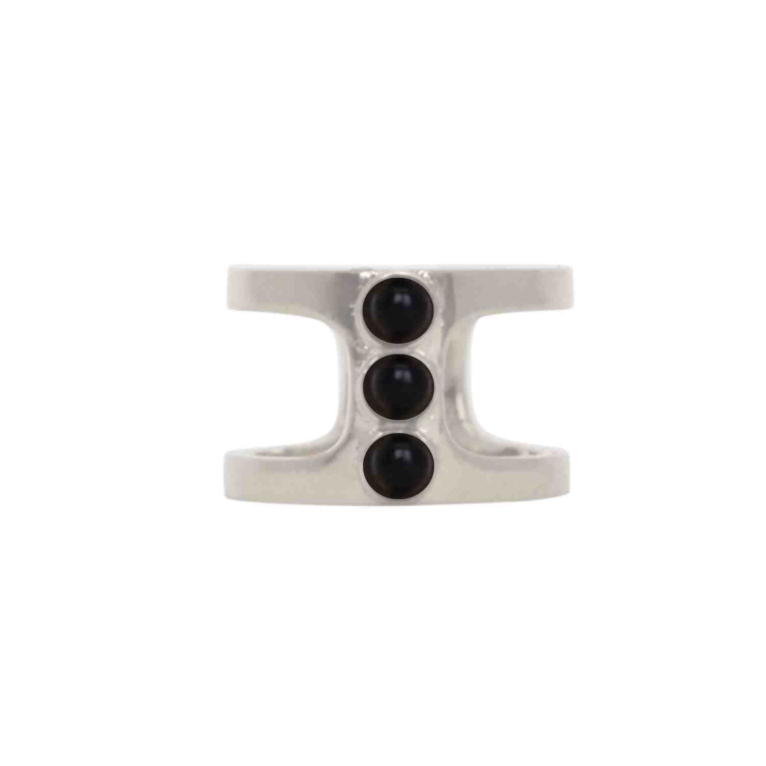EVELYNE-M PETIT POINT | Onyx Orion - Ring - Silver