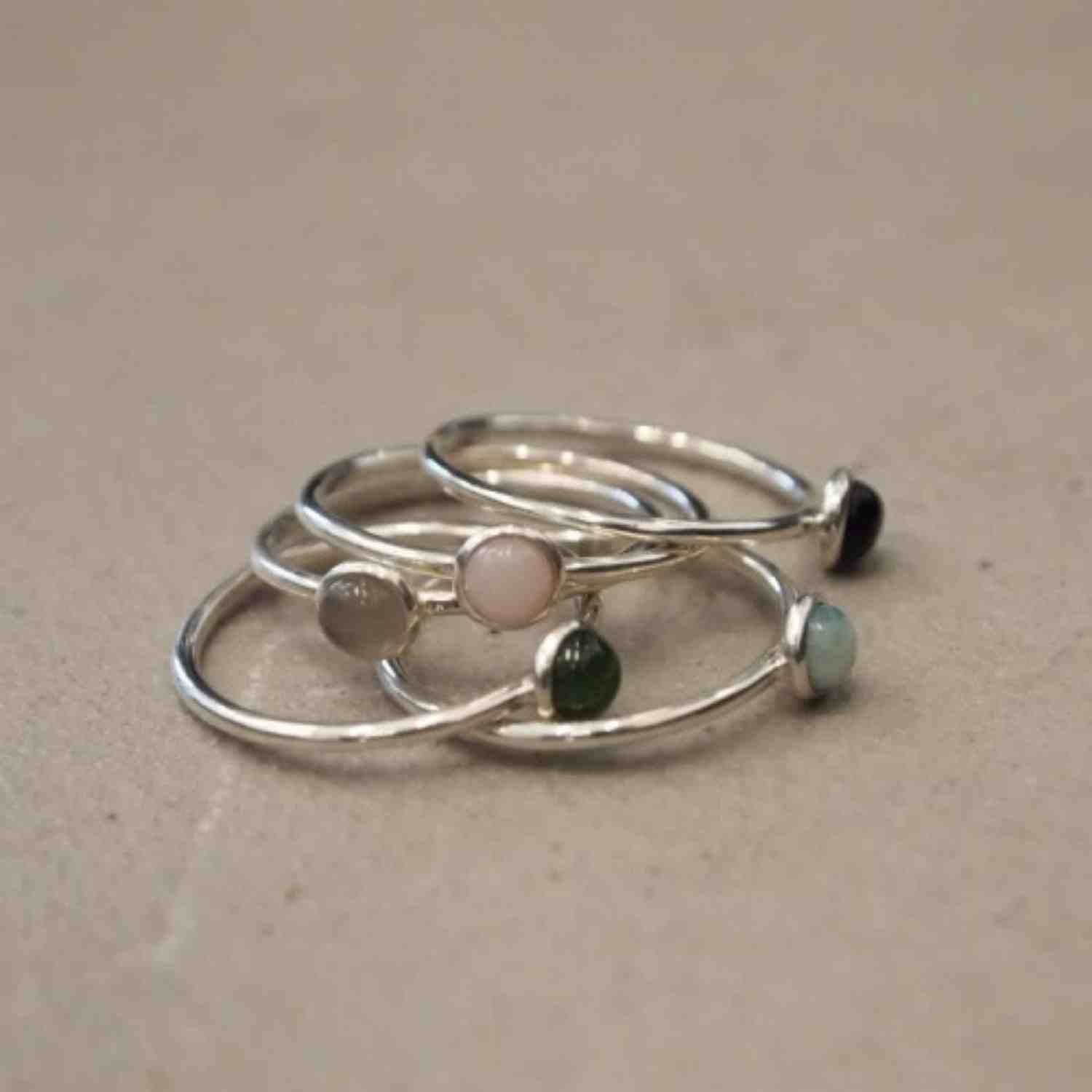 EVELYNE-M PETIT POINT | Onyx - Ring - Silver