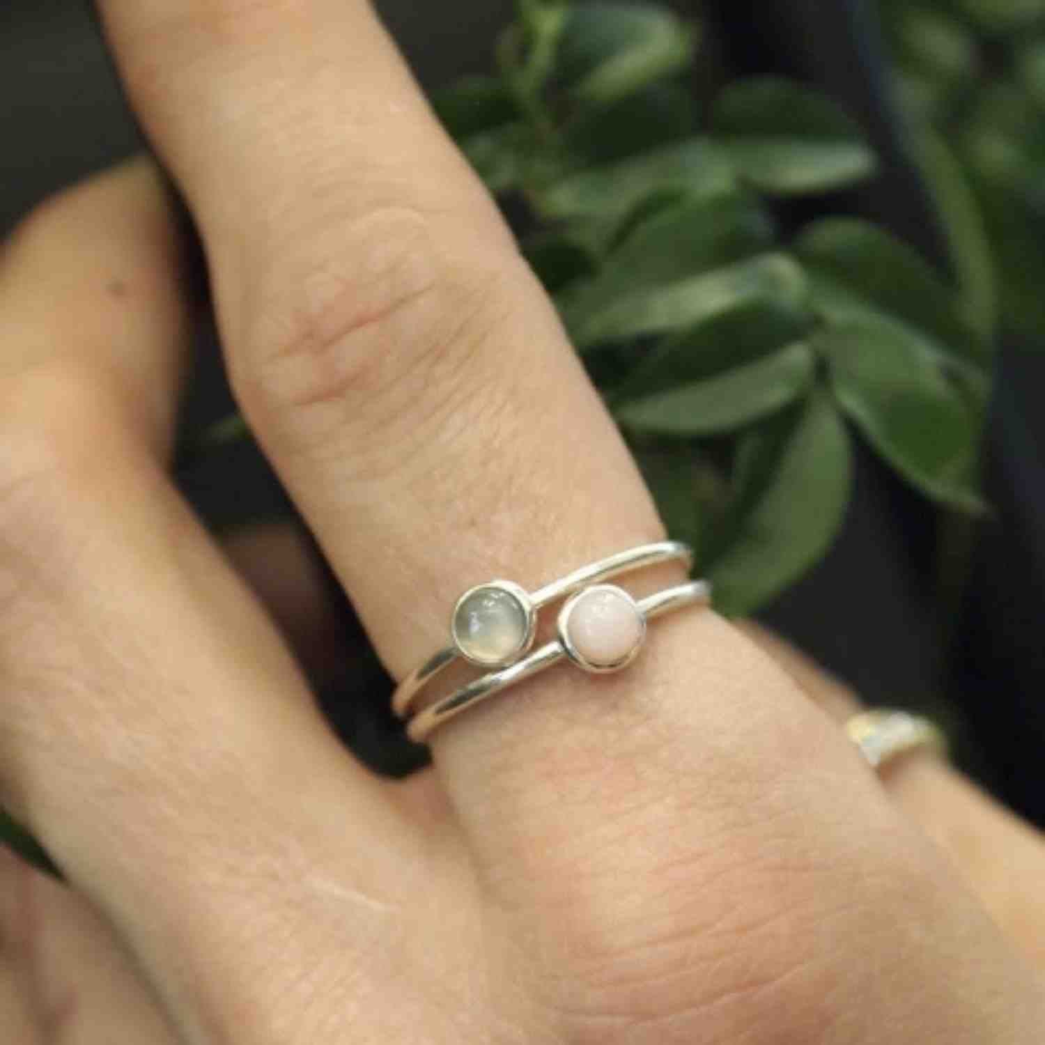 EVELYNE-M PETIT POINT | Onyx - Ring - Silver