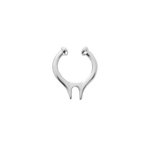 EVELYNE-M SMILODON | Vertical - Nose Cuff - Silver