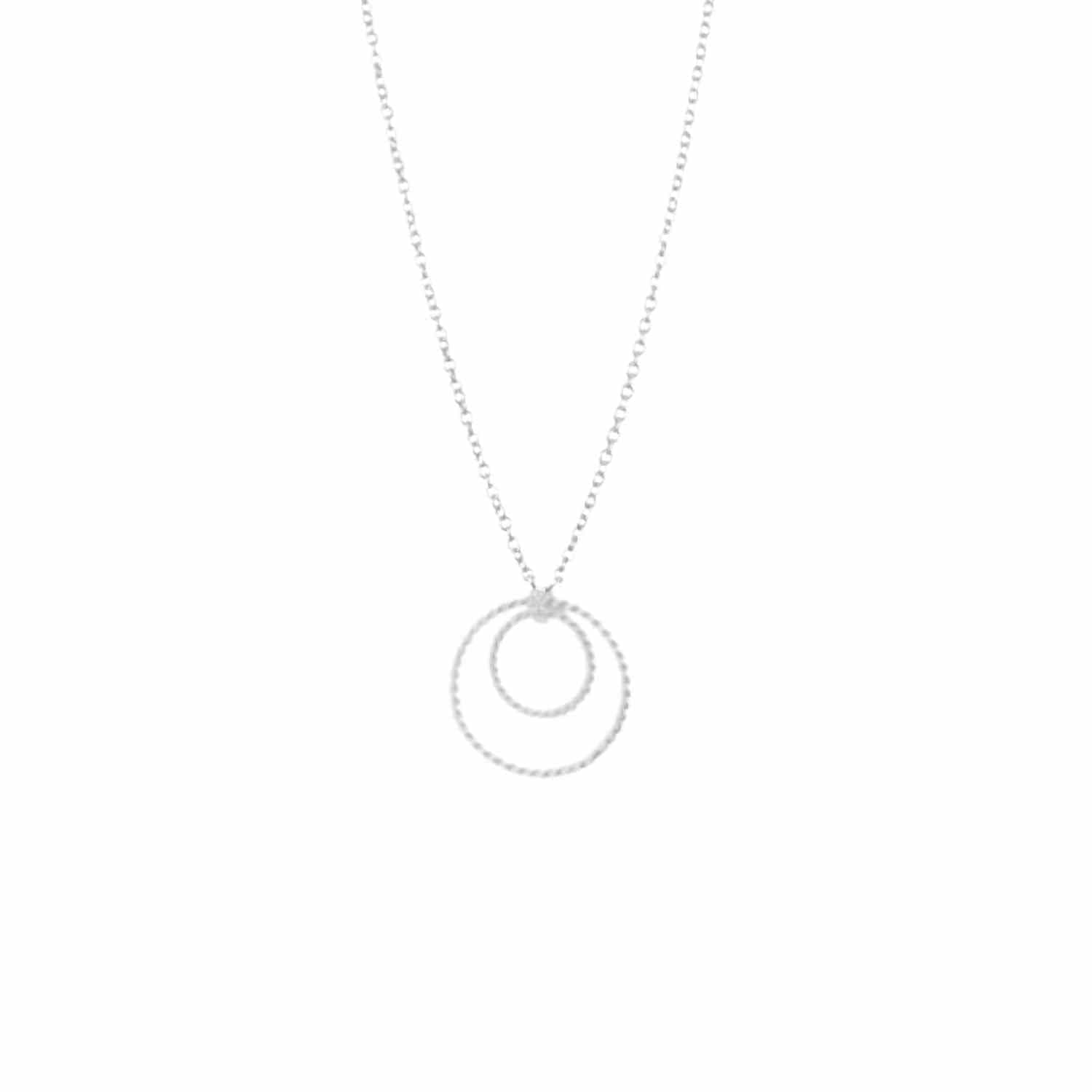 EVELYNE-M SOPHIE | Double Circle - Necklace - Silver