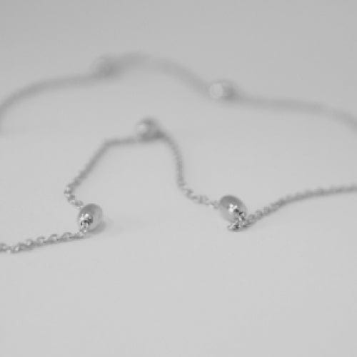 EVELYNE-M 45cm SOPHIE | Ellipse Pea - Collier - Silver