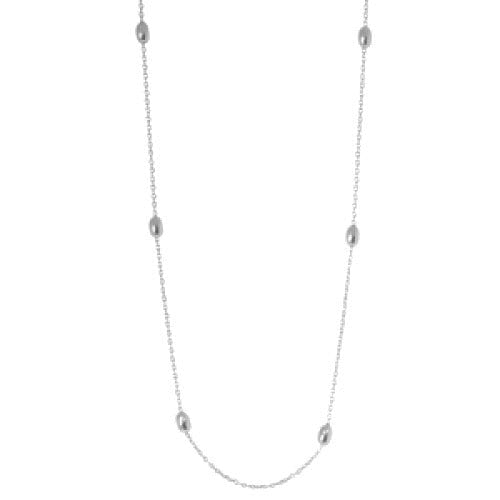 EVELYNE-M 45cm SOPHIE | Ellipse Pea - Collier - Silver