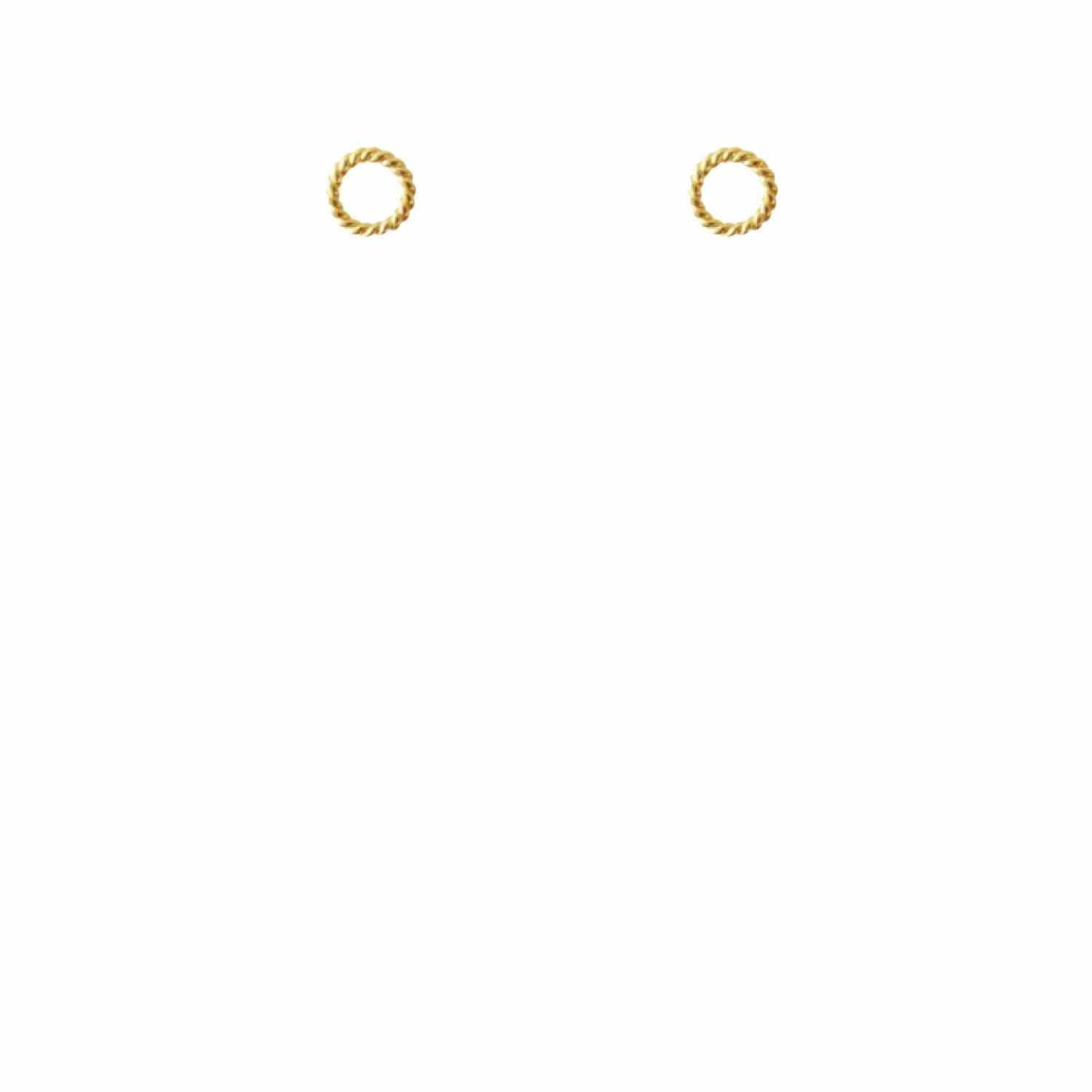 EVELYNE-M SOPHIE | Twist Circle - Stud Earring - Gold