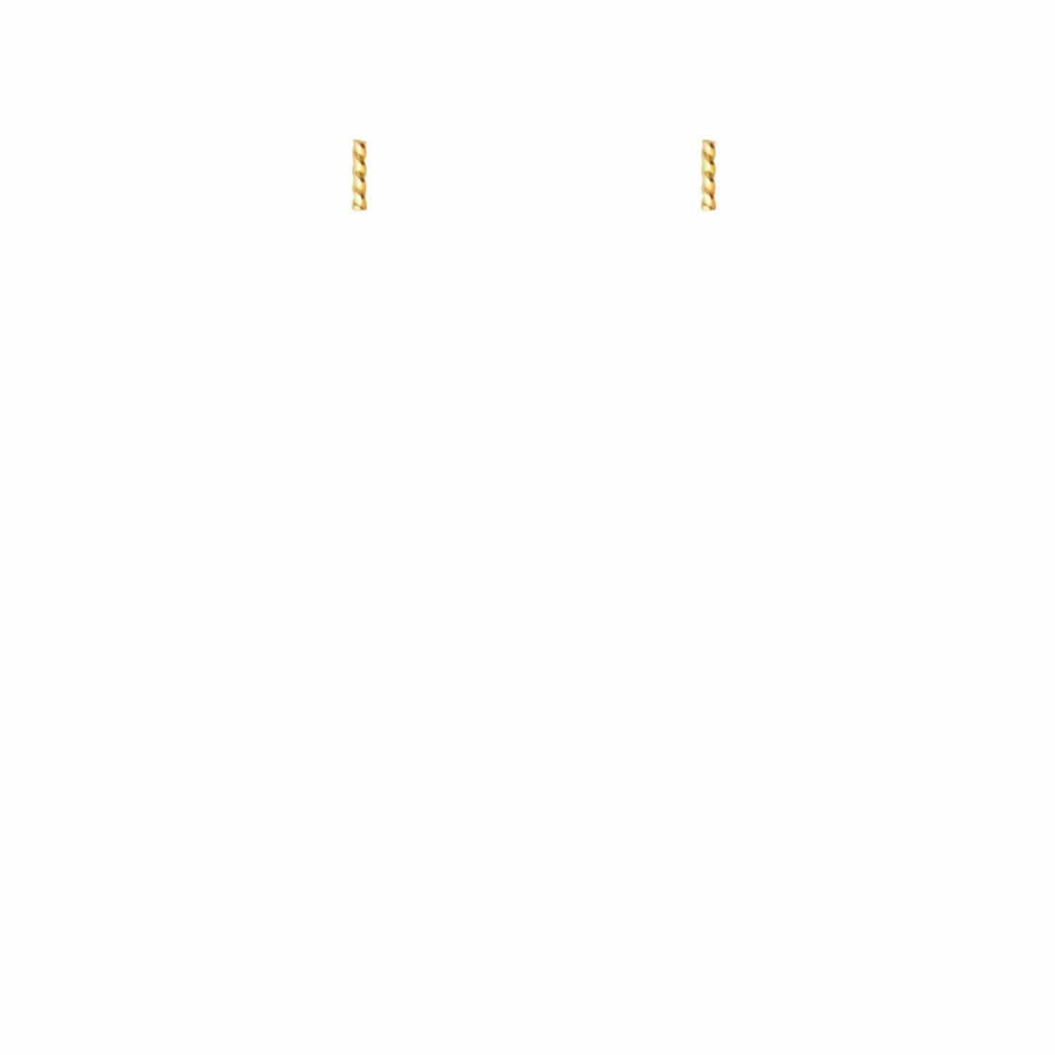 EVELYNE-M SOPHIE | Twist Line - Stud Earring - Gold