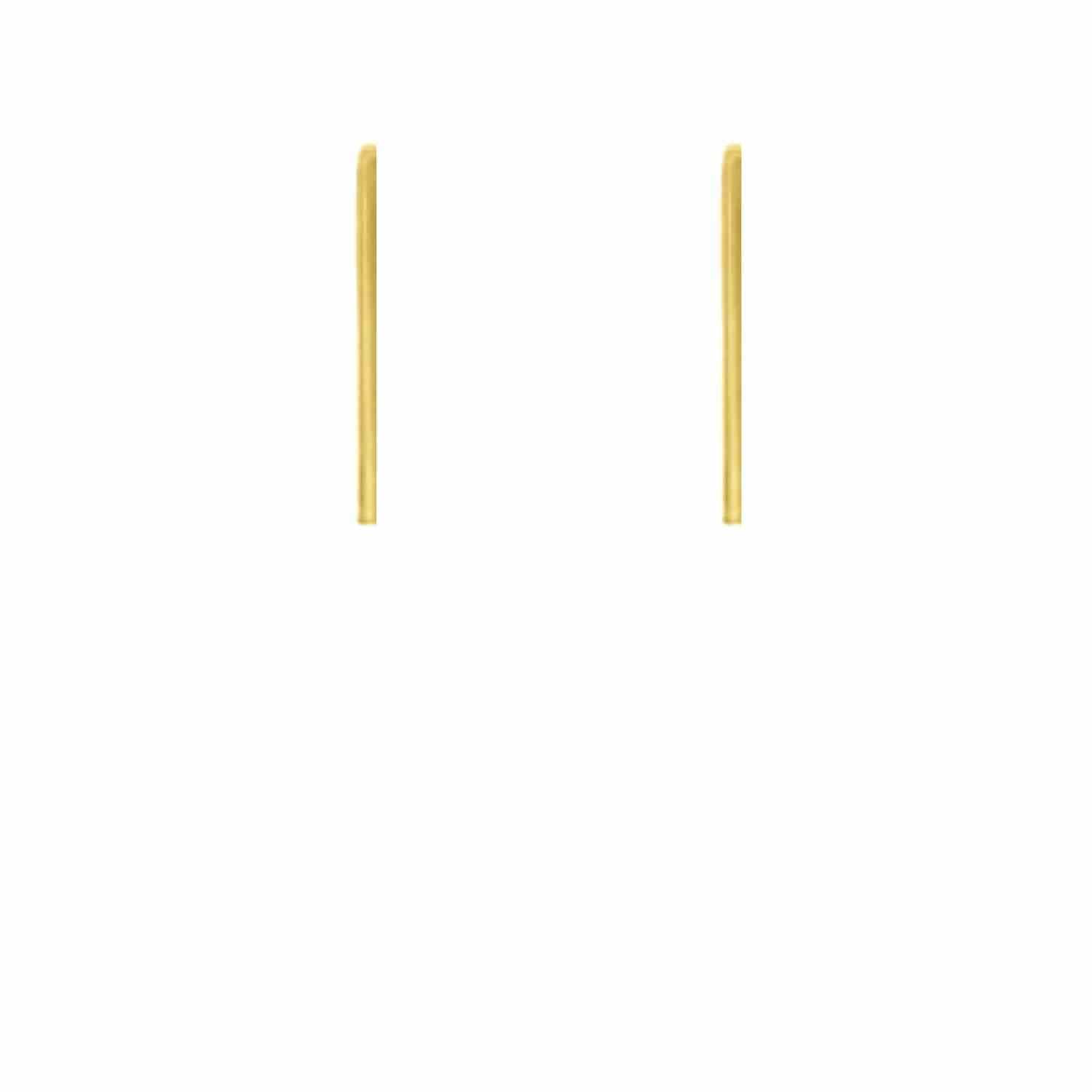 EVELYNE-M STRIPES&JOIST | Bar L - Stud Earring - Gold