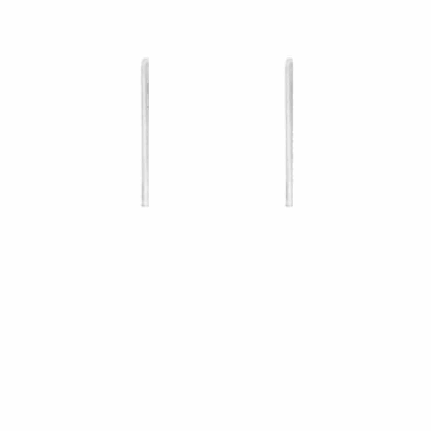 EVELYNE-M STRIPES&JOIST | Bar L - Stud Earring - Silver