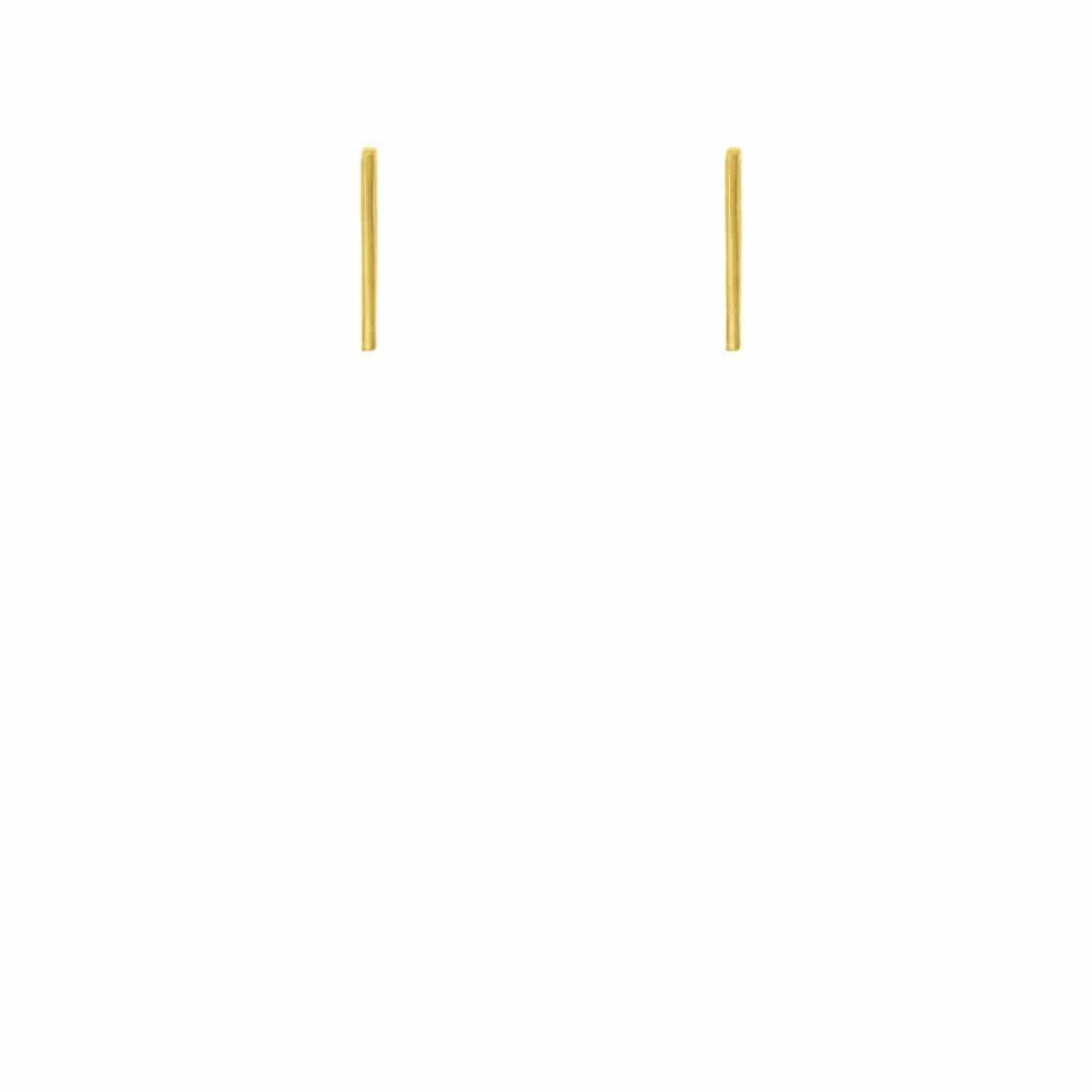 EVELYNE-M STRIPES&JOIST | Bar M - Stud Earring - Gold