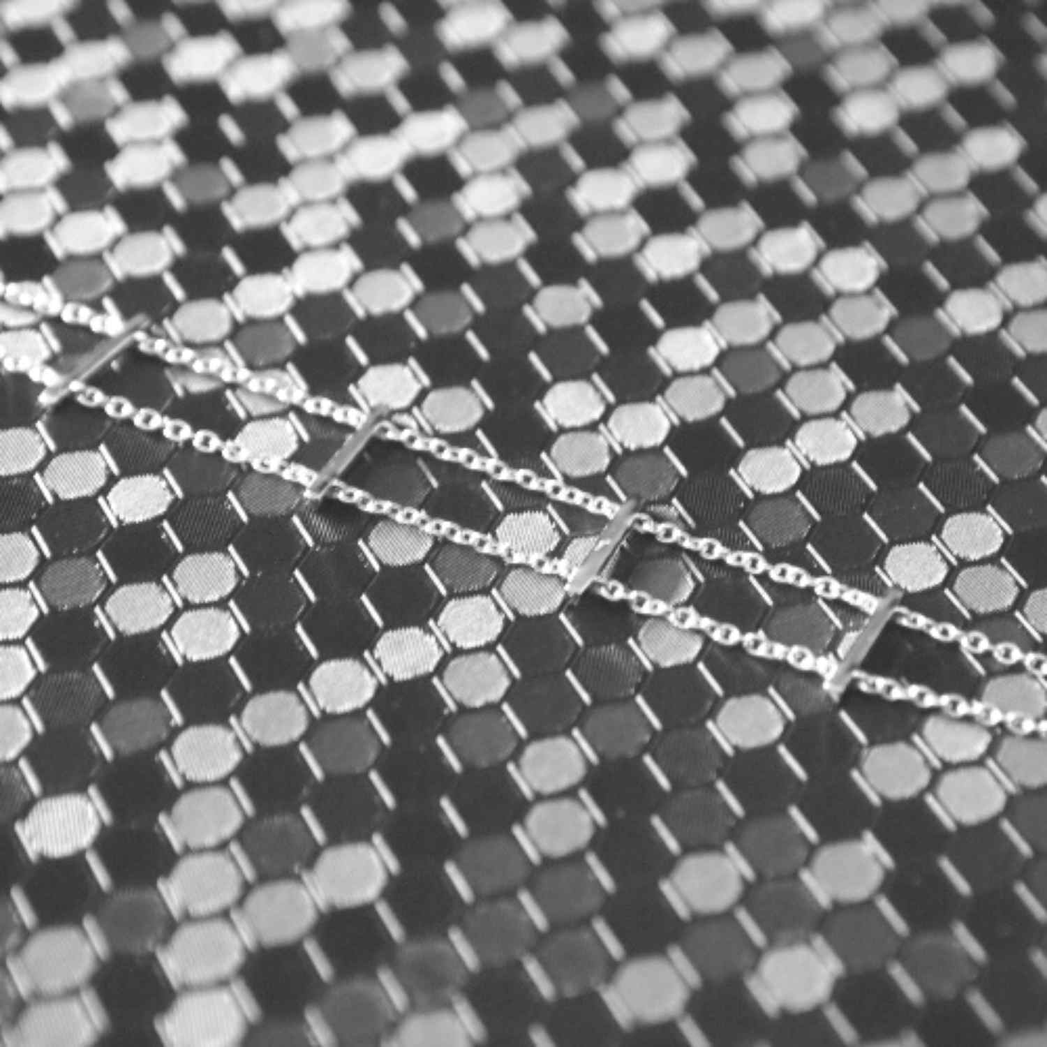EVELYNE-M 14.5-18cm STRIPES&JOIST | Bar Row - Bracelet - Silver