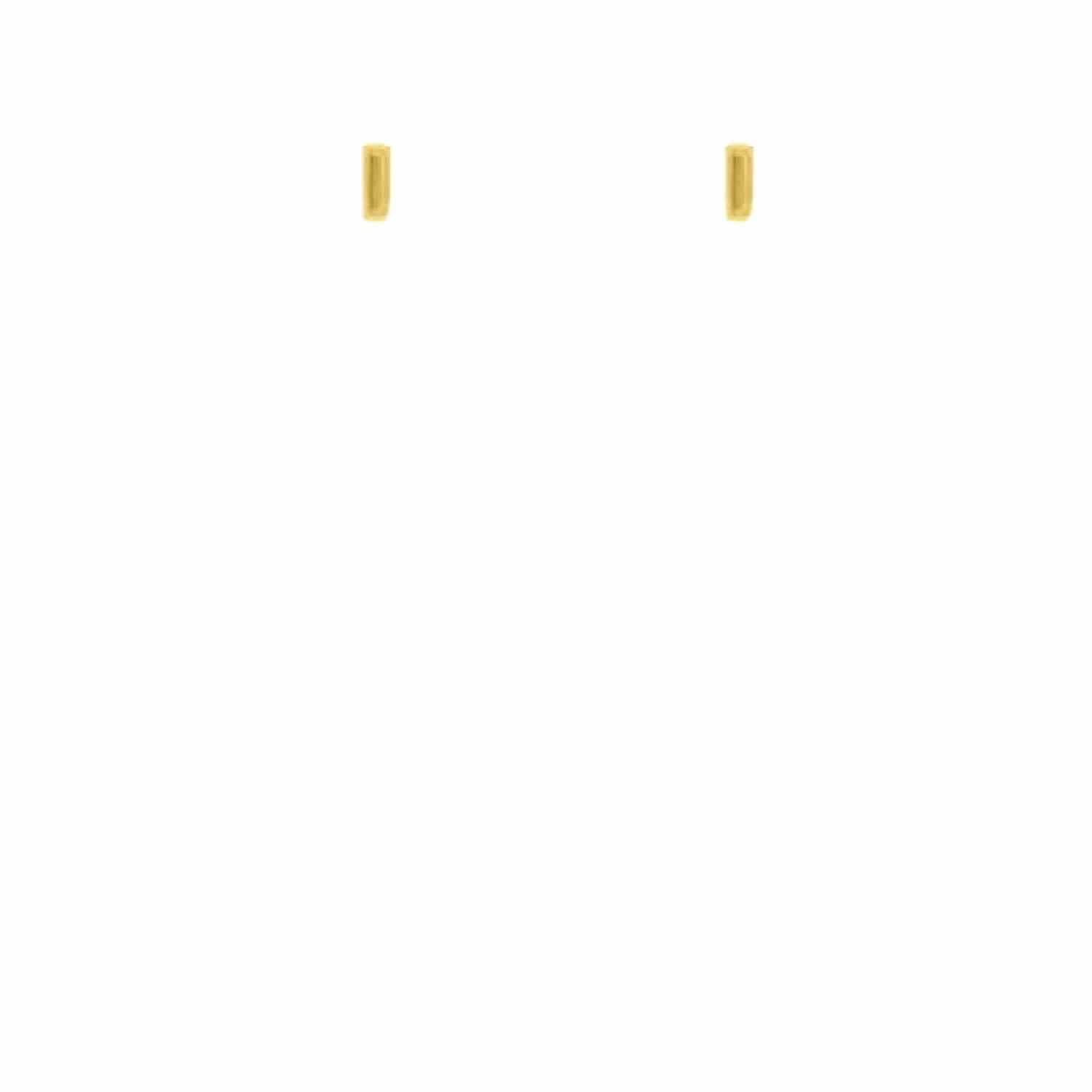 EVELYNE-M STRIPES&JOIST | Bar S - Stud Earring - Gold