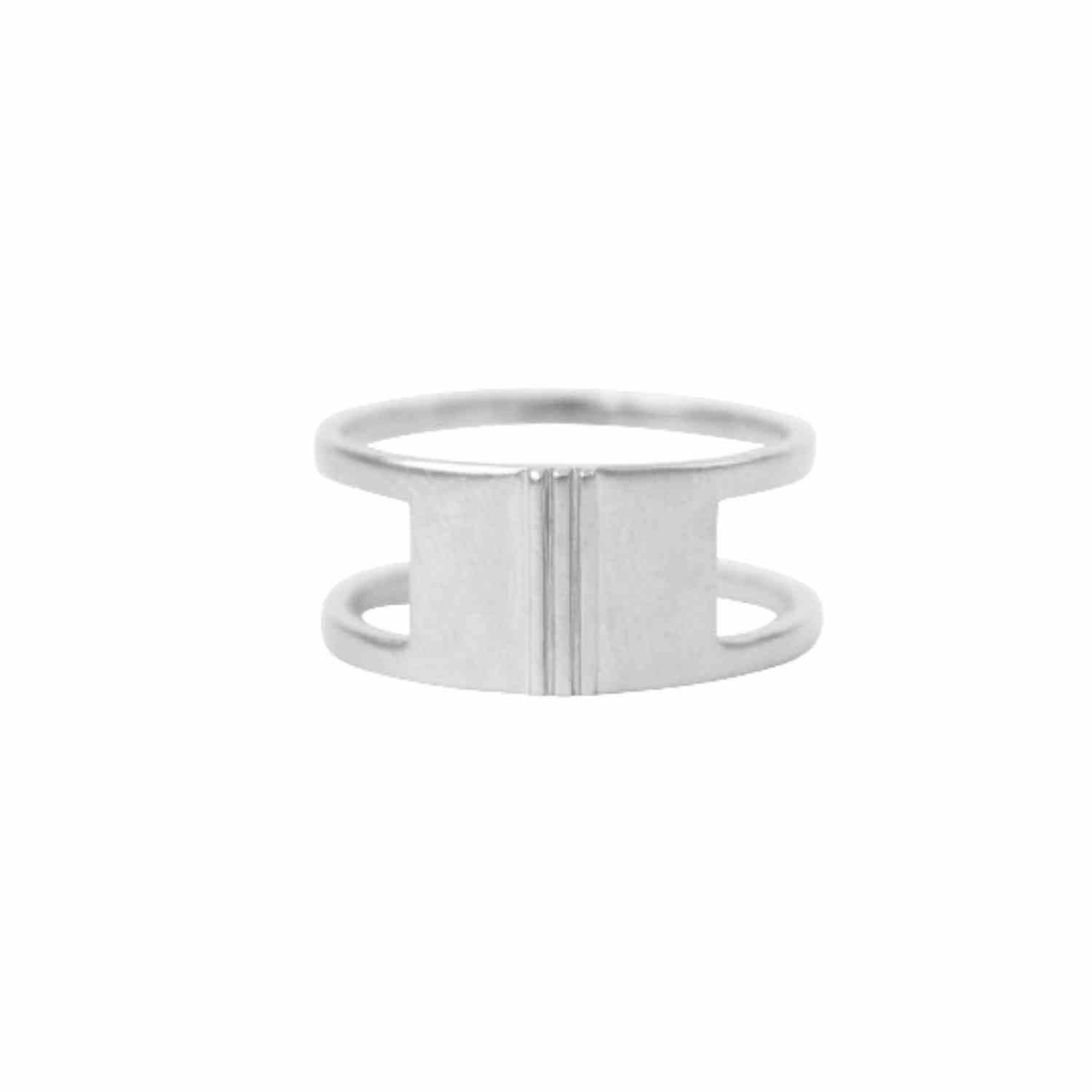 EVELYNE-M STRIPES&JOIST | Bar Three - Ring - Silver