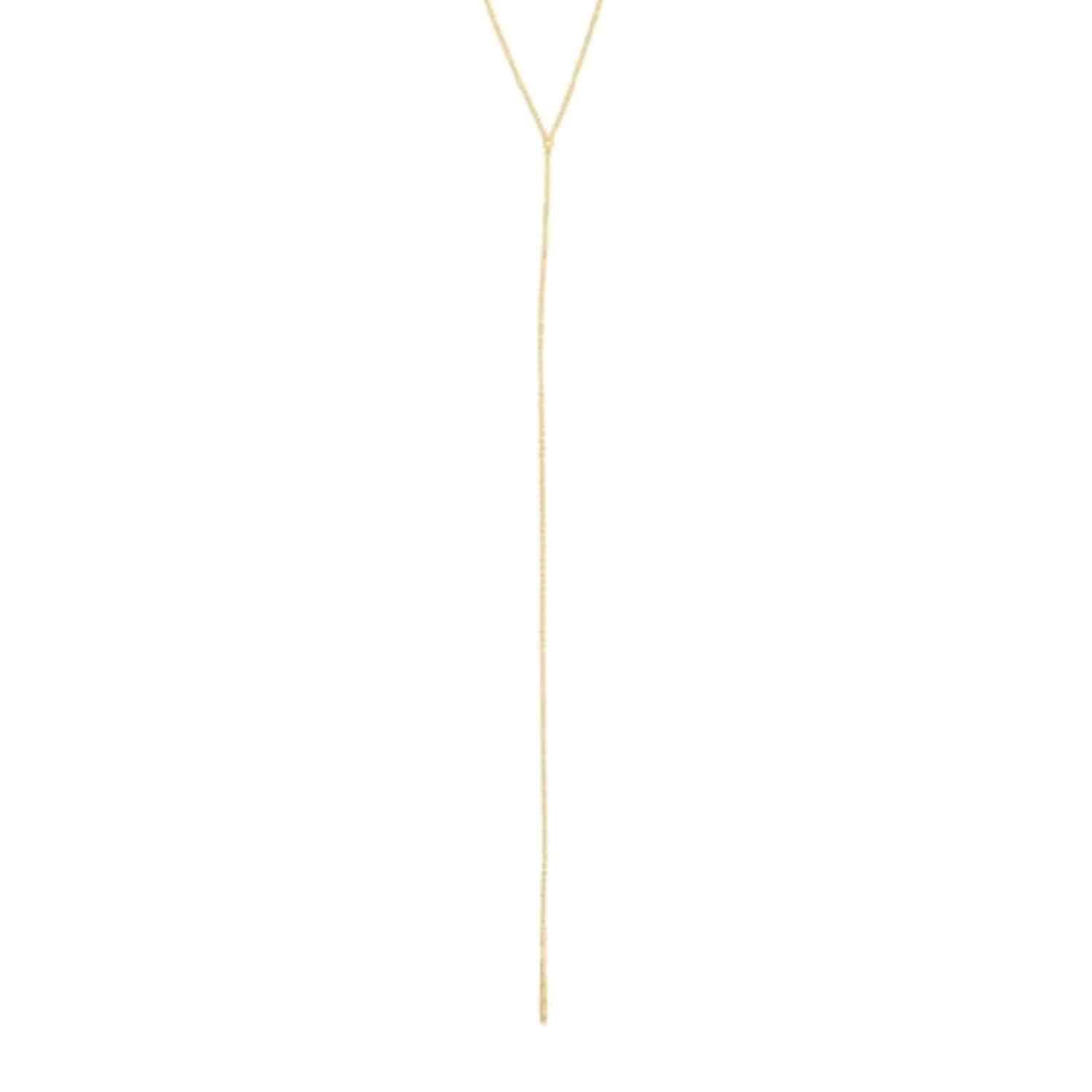 EVELYNE-M 45-50cm STRIPES&JOIST | Bar - Y-Necklace - Gold