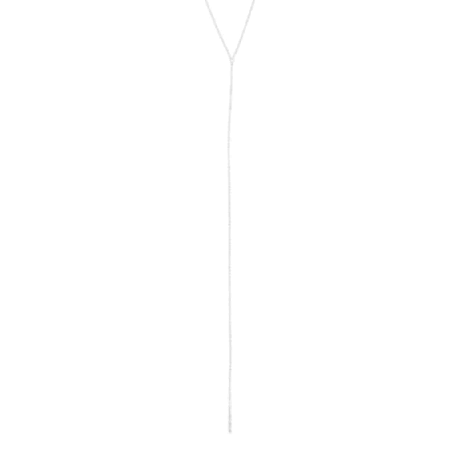 EVELYNE-M 45-50cm STRIPES&JOIST | Bar - Y-Necklace - Silver