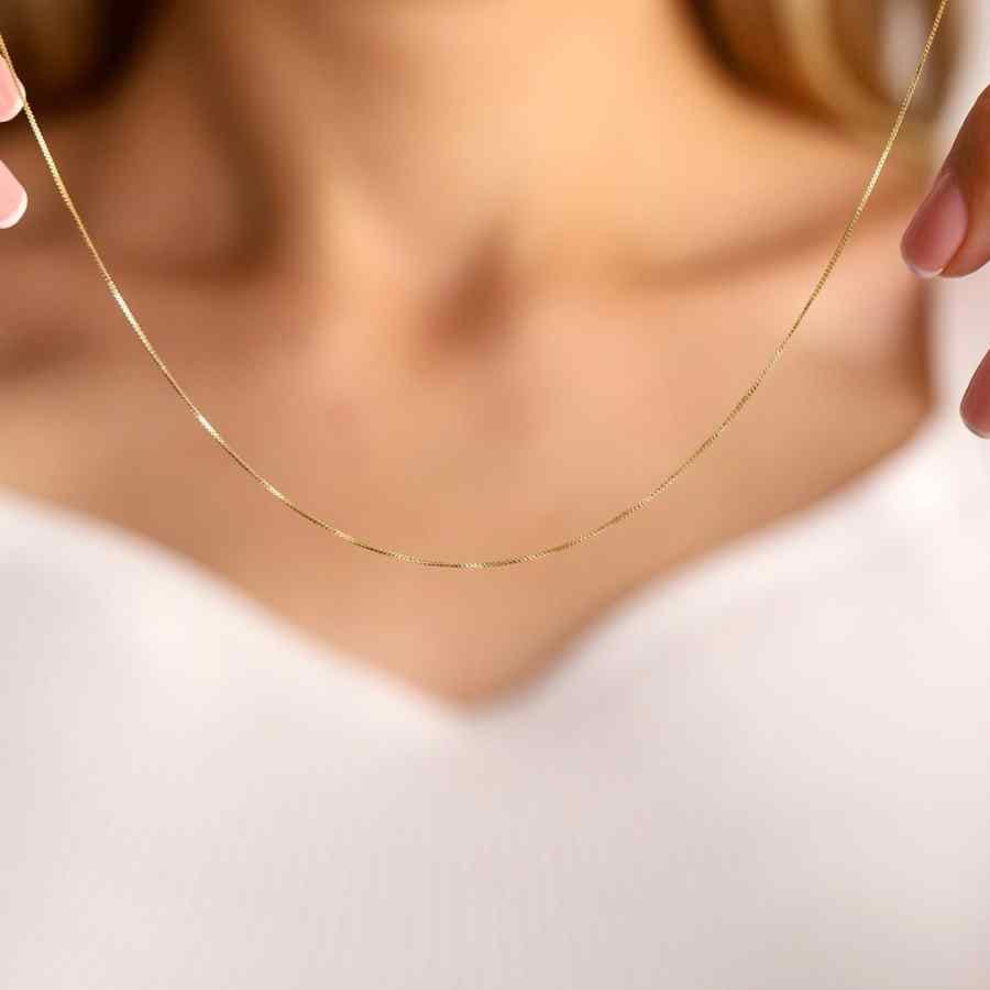 EVELYNE-M STRIPES&JOIST | Classic (0.8) - Collier - 18 Karat Gold