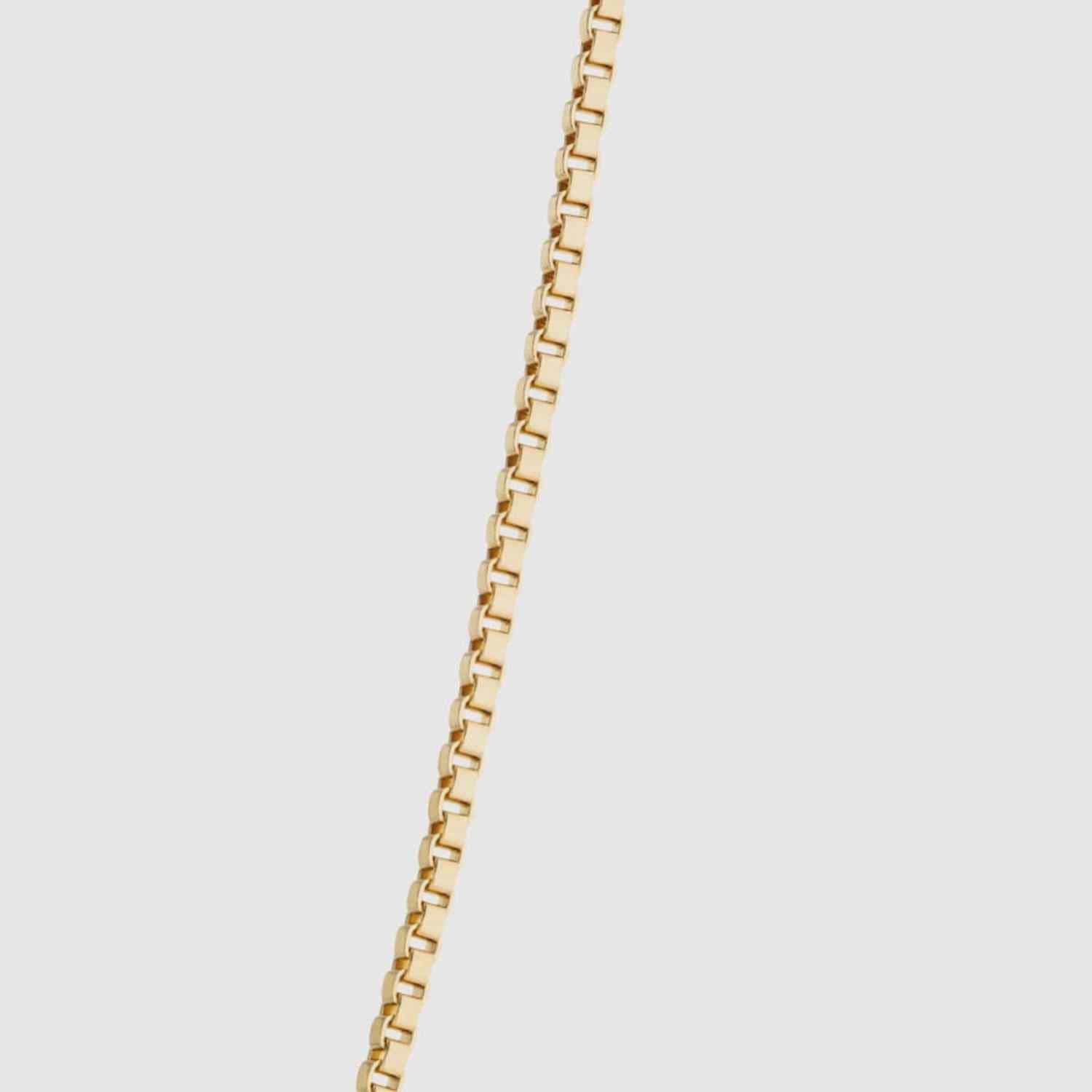 EVELYNE-M 42cm STRIPES&JOIST | Classic (1.4) - Collier - 18 Karat Gold