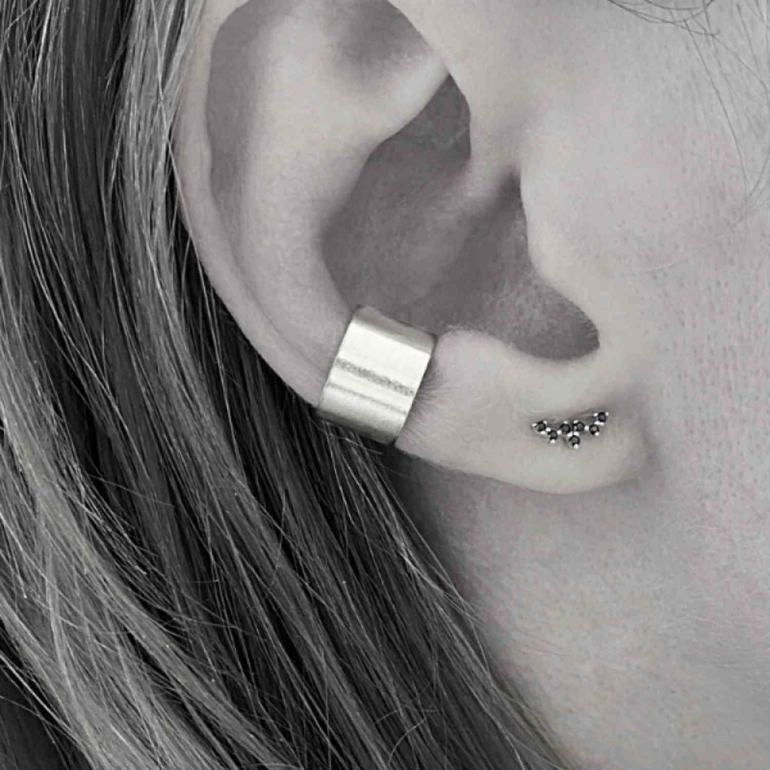 EVELYNE-M Einzelstück STRIPES&JOIST | Classic 8 - EarCuff - Silver