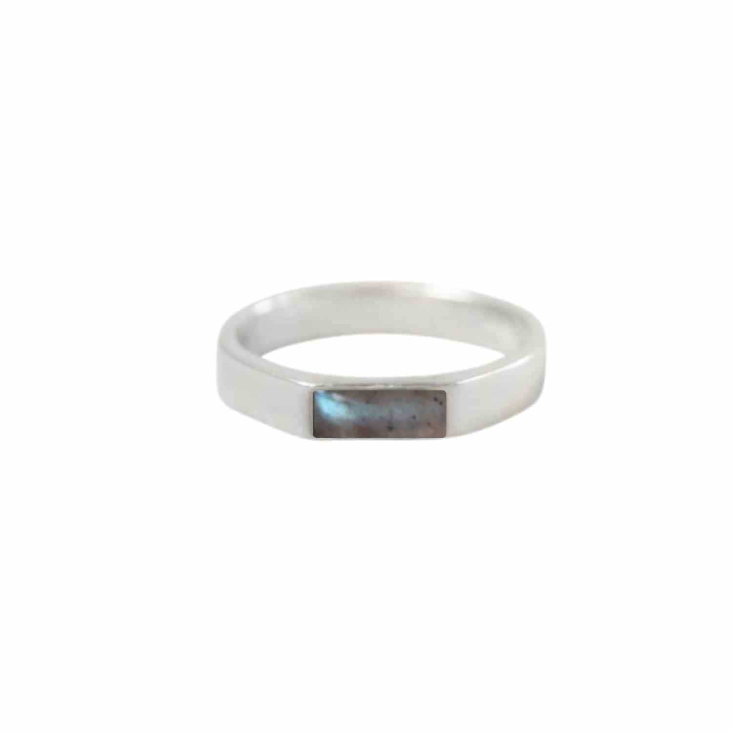 EVELYNE-M STRIPES&JOIST | Labradorite - Ring - Silver