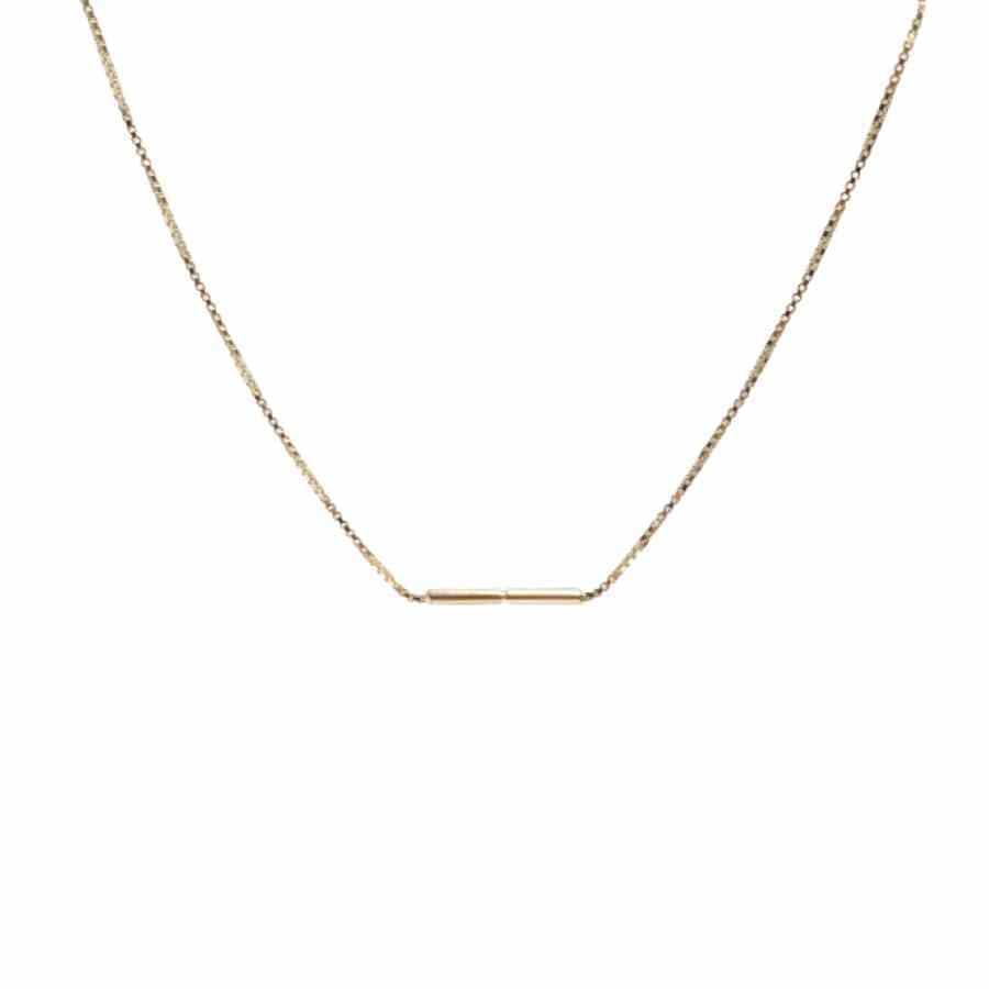 EVELYNE-M 42cm STRIPES&JOIST | Line Classic - Collier - 18 Karat Gold