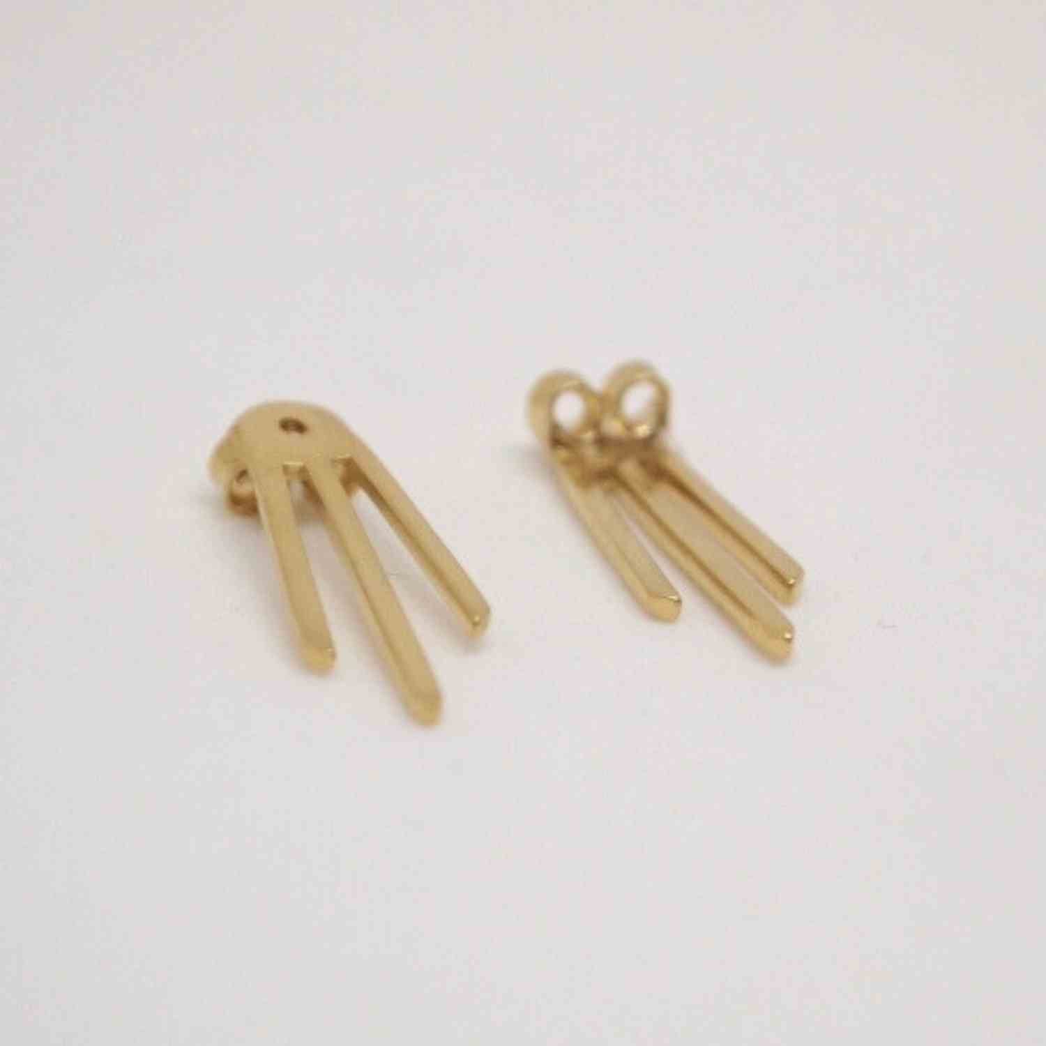 EVELYNE-M STRIPES&JOIST | Three Line - EarBack - Gold