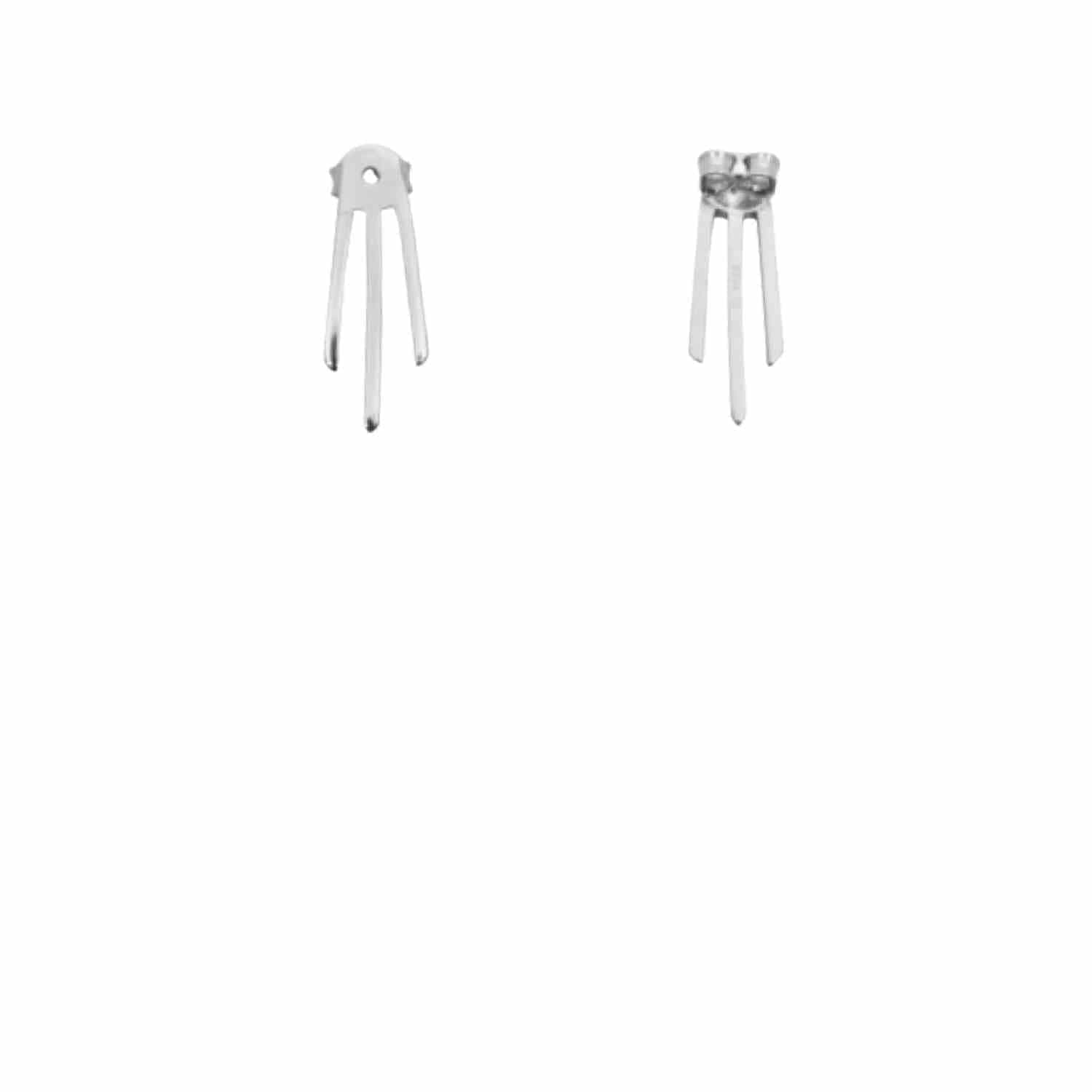 EVELYNE-M STRIPES&JOIST | Three Line - EarBack - Silver