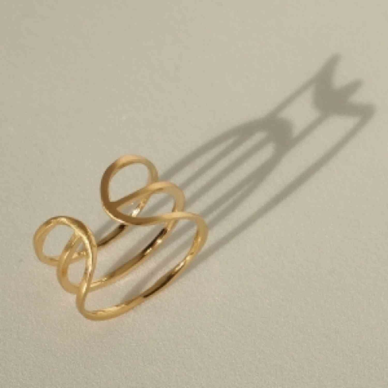 EVELYNE-M 48-52 STRIPES&JOIST | Three Line - Ring - Gold