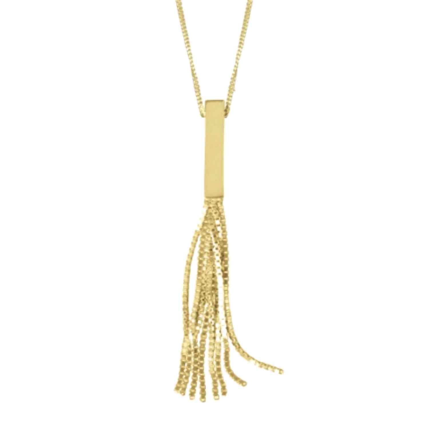 EVELYNE-M 80cm STRIPES&JOIST | Whip - Necklace - Gold