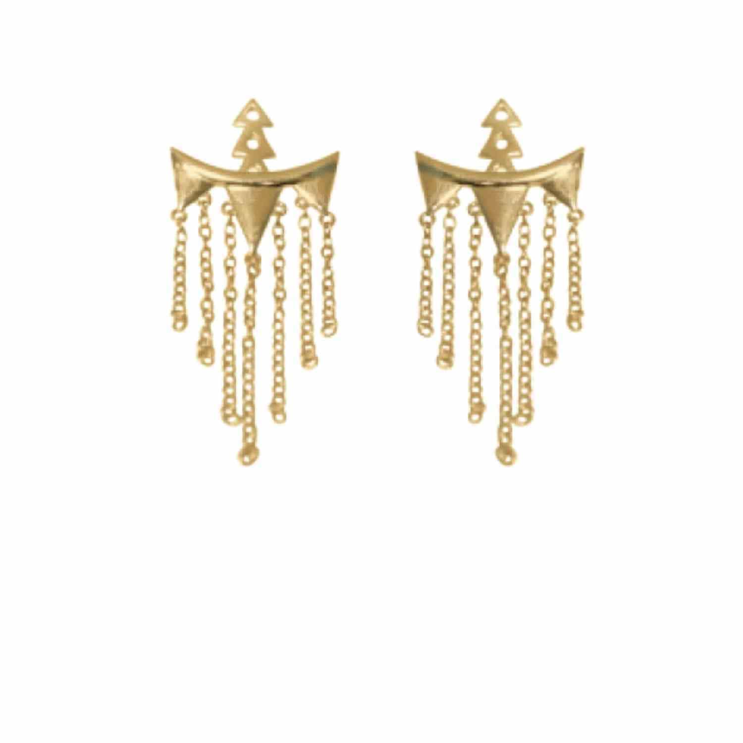 EVELYNE-M TRINITY | Rain - EarJacket - Gold
