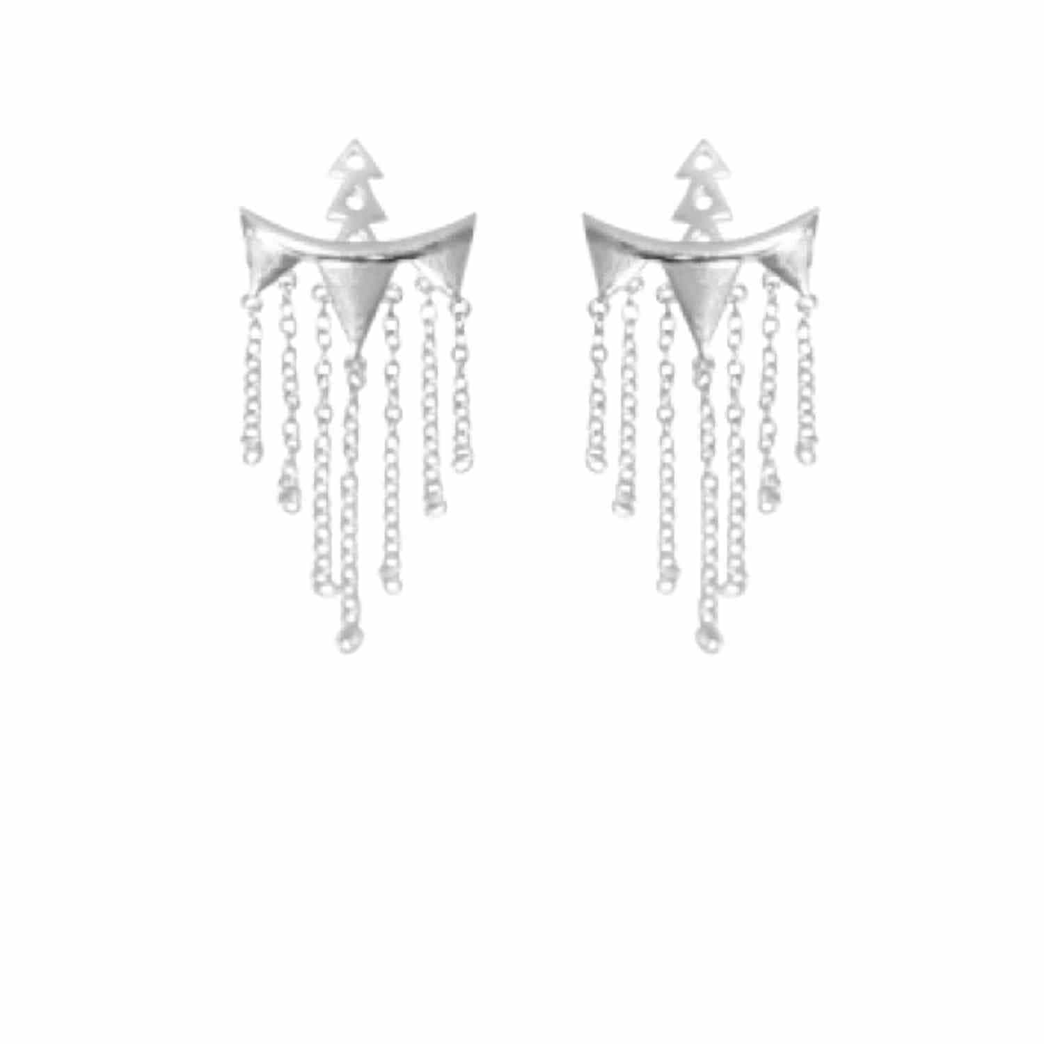 EVELYNE-M TRINITY | Rain - EarJacket - Silver