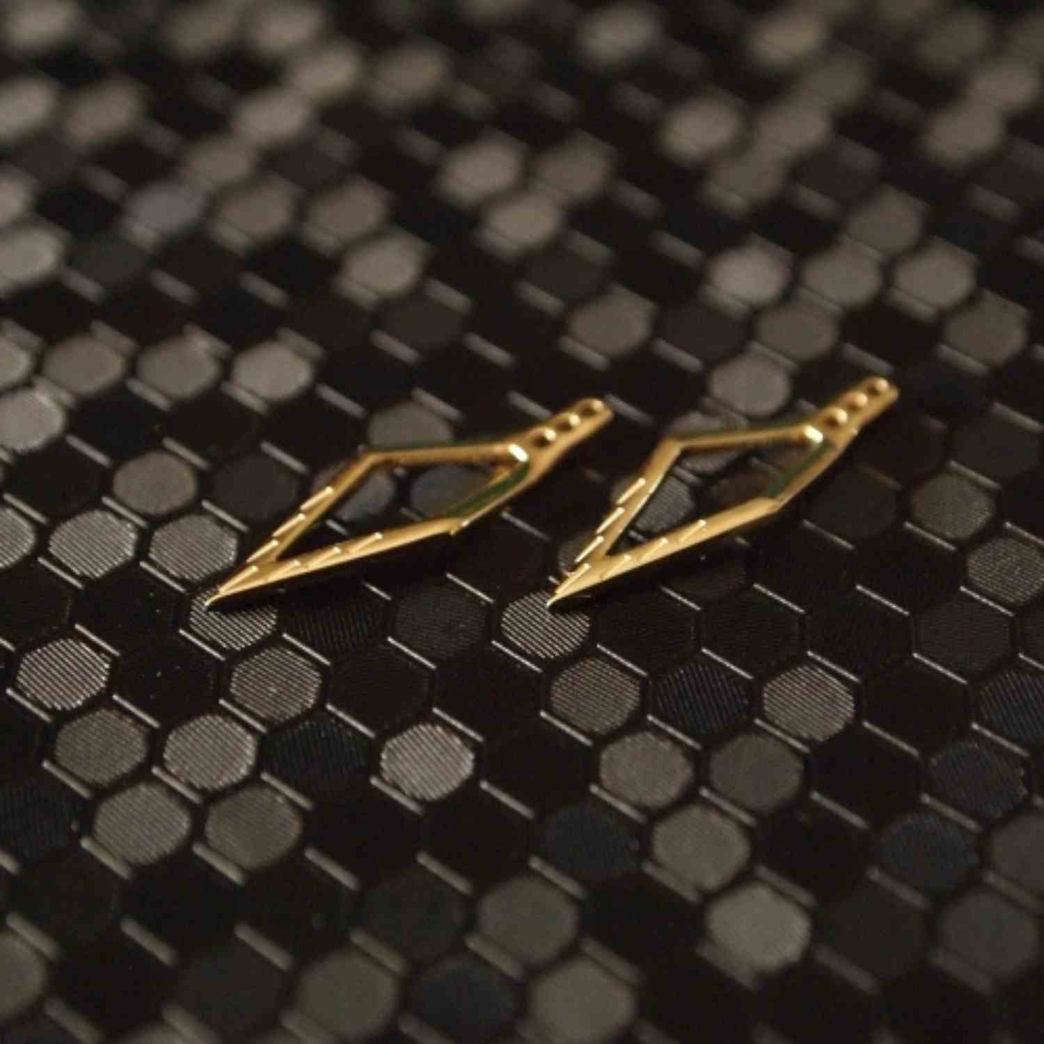 EVELYNE-M TRINITY | Sawblade - EarJacket - Gold