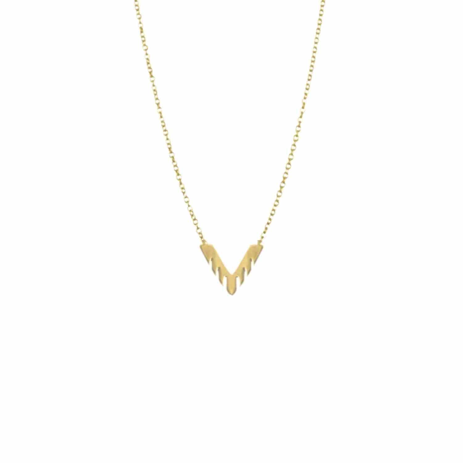 EVELYNE-M 40-45cm TRINITY | Sawblade - Necklace - Gold