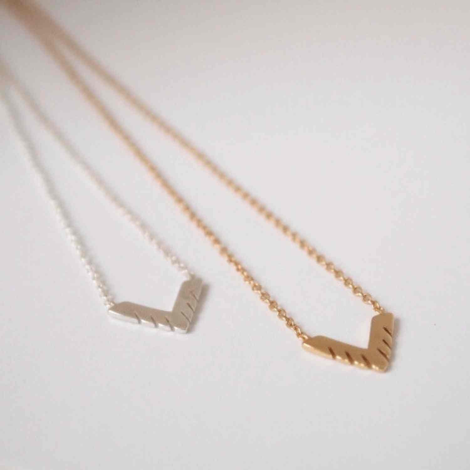 EVELYNE-M 40-45cm TRINITY | Sawblade - Necklace - Gold
