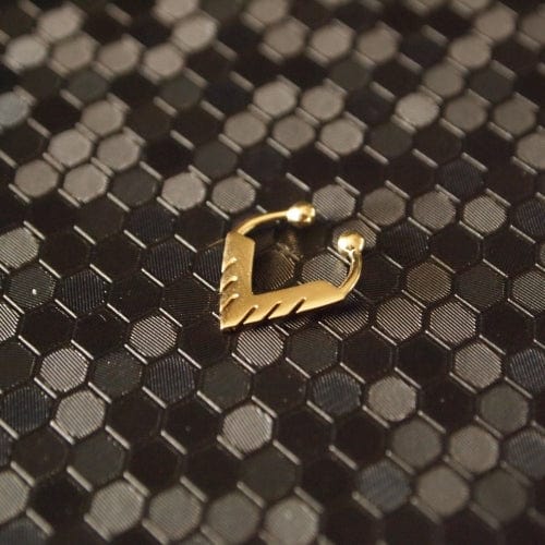 EVELYNE-M TRINITY | Sawblade - Nose Cuff - Gold