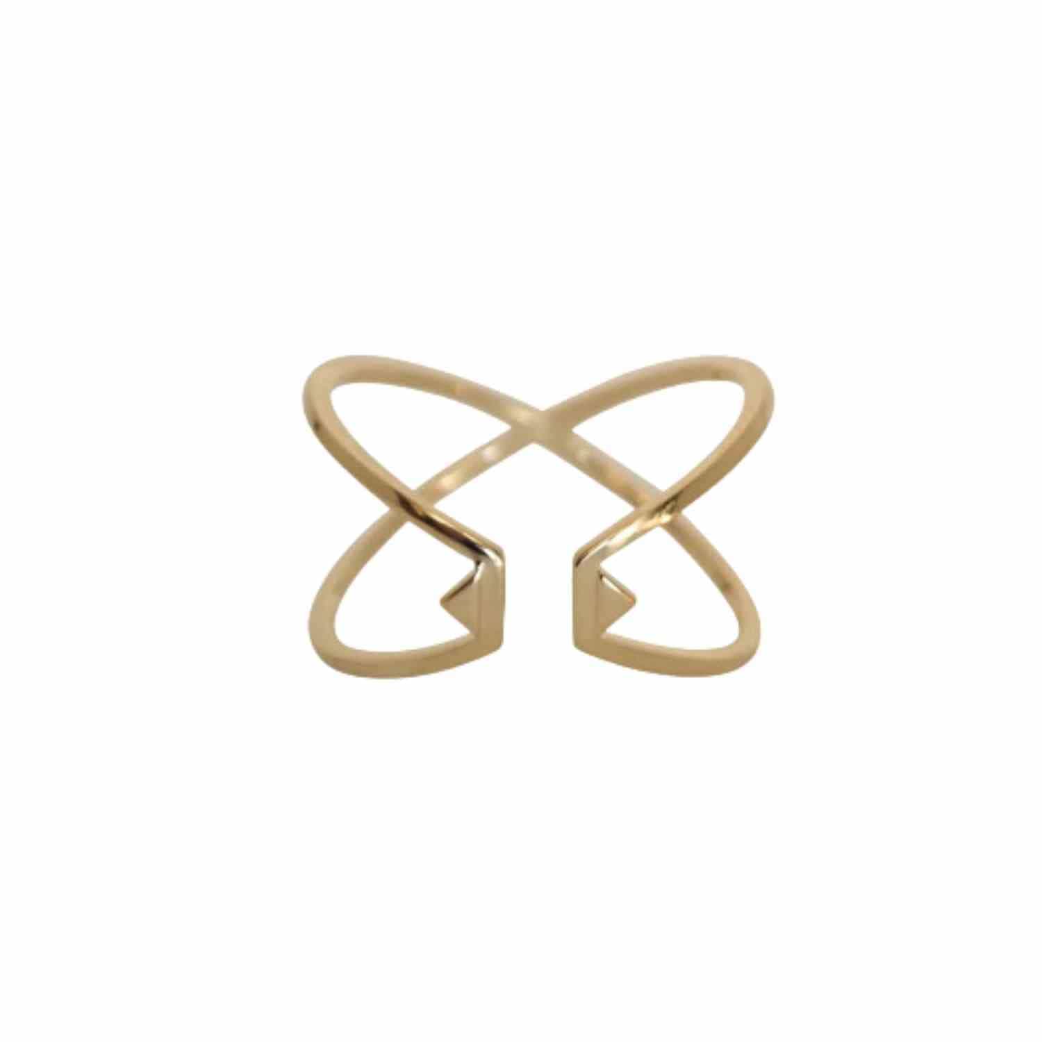 EVELYNE-M TRINITY | Triangle Sleeve - Ring - Gold