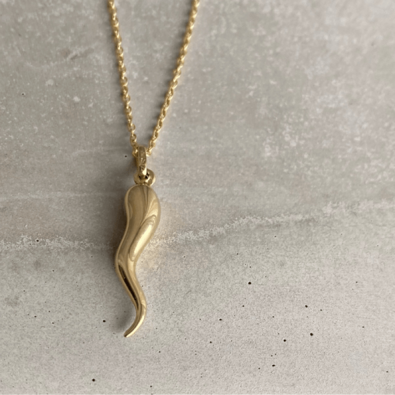 EVELYNE-M ANIMORUM | Corno Lungo - Pendant - 18 Karat Gold