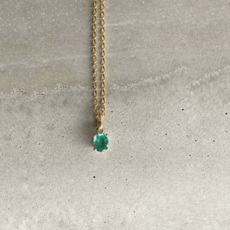 EVELYNE-M ANIMORUM | Emerald Noblesse - Pendant - 18 Karat Gold