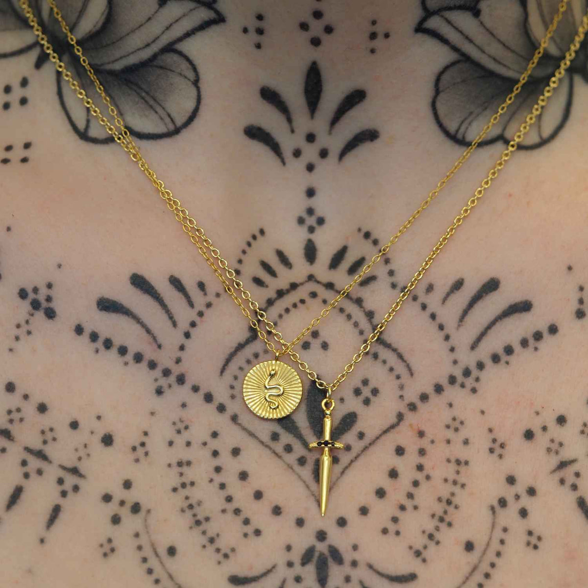 EVELYNE-M 45cm ANIMORUM | Serpent - Necklace - Gold