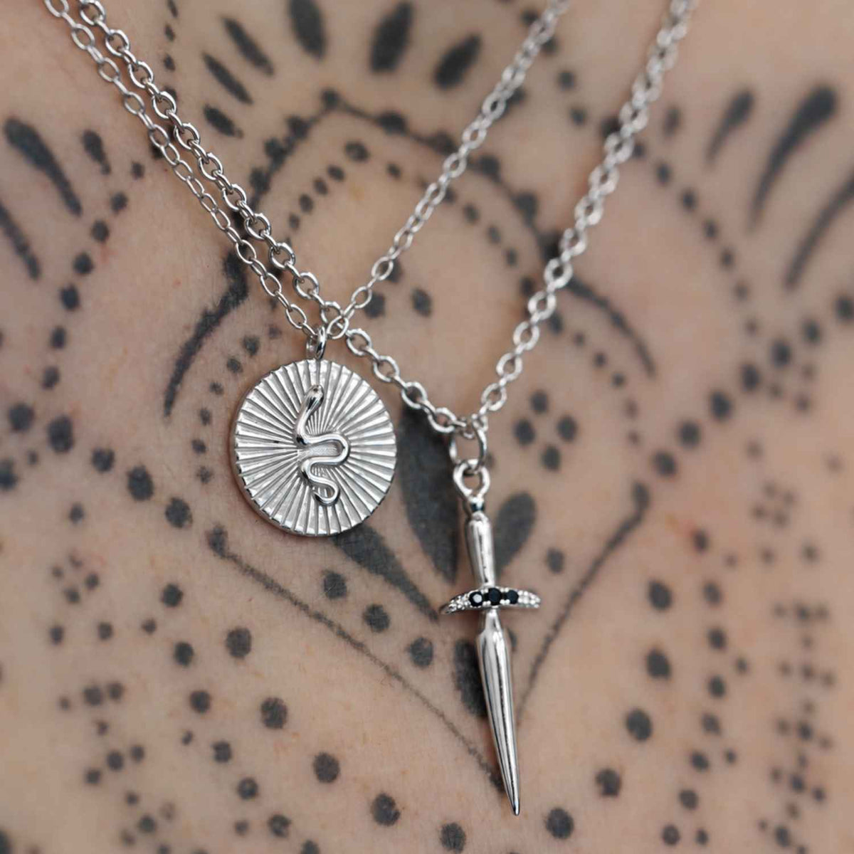 EVELYNE-M 45cm ANIMORUM | Serpent - Necklace - Silver