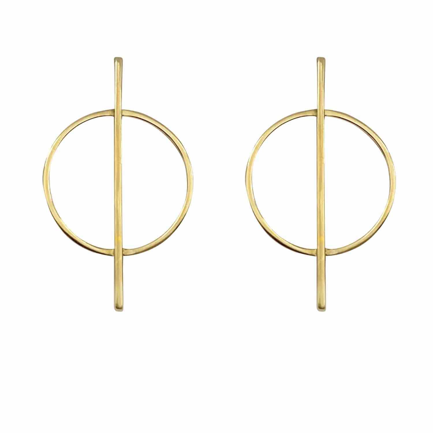 EVELYNE-M ATMOS | Dual Makro - Stud Earring - Gold