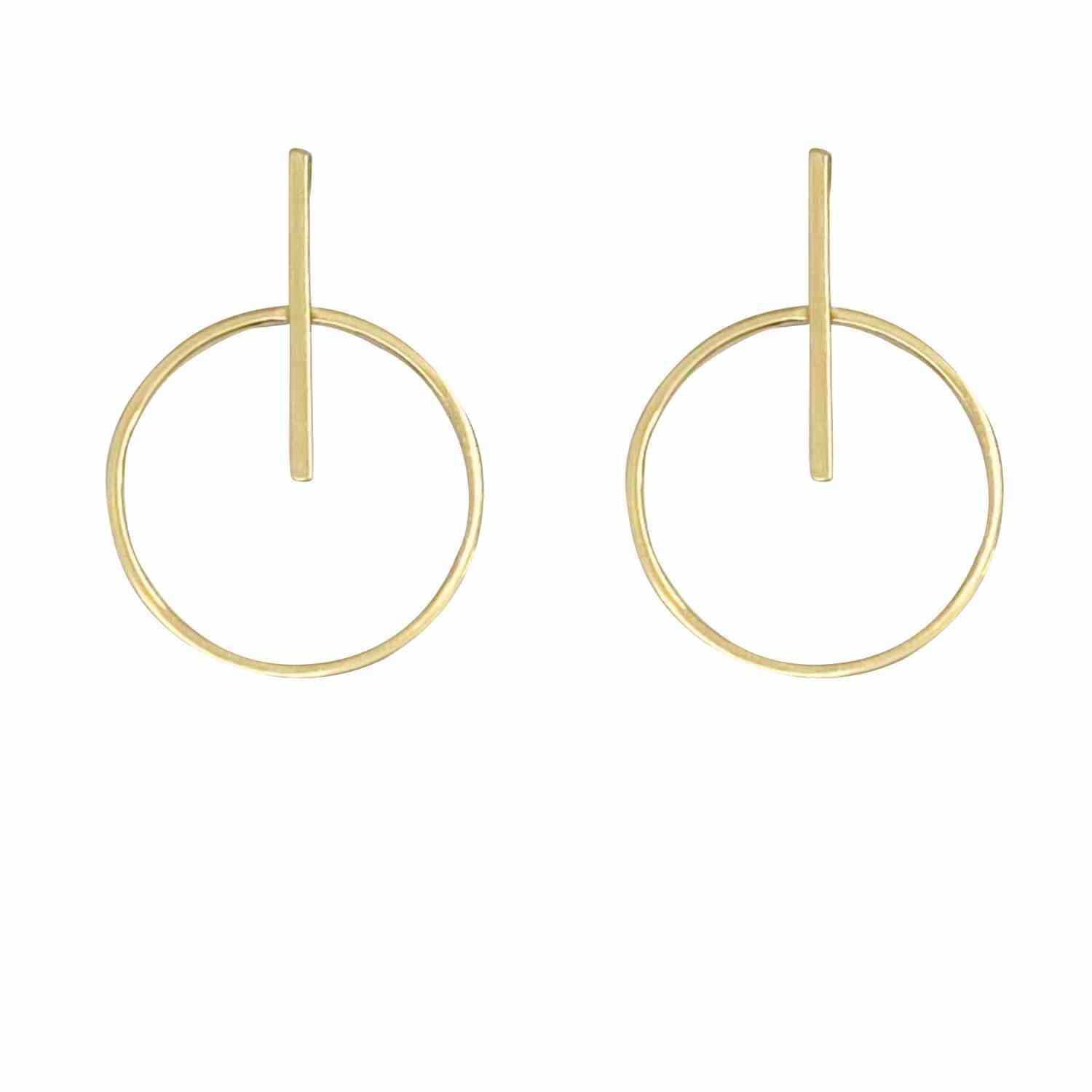 EVELYNE-M ATMOS | Trans Makro - Stud Earring - Gold