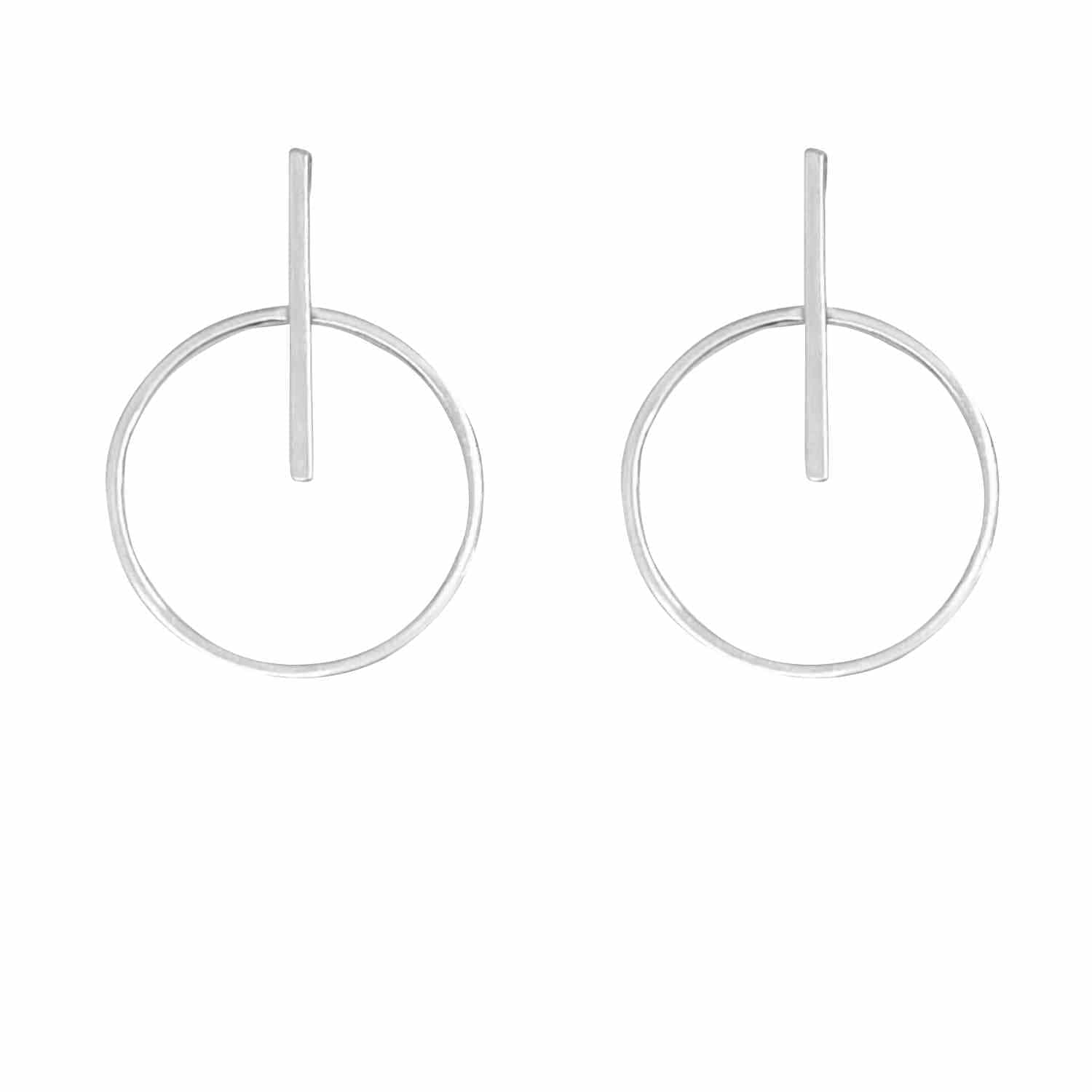 EVELYNE-M ATMOS | Trans Makro - Stud Earring - Silver