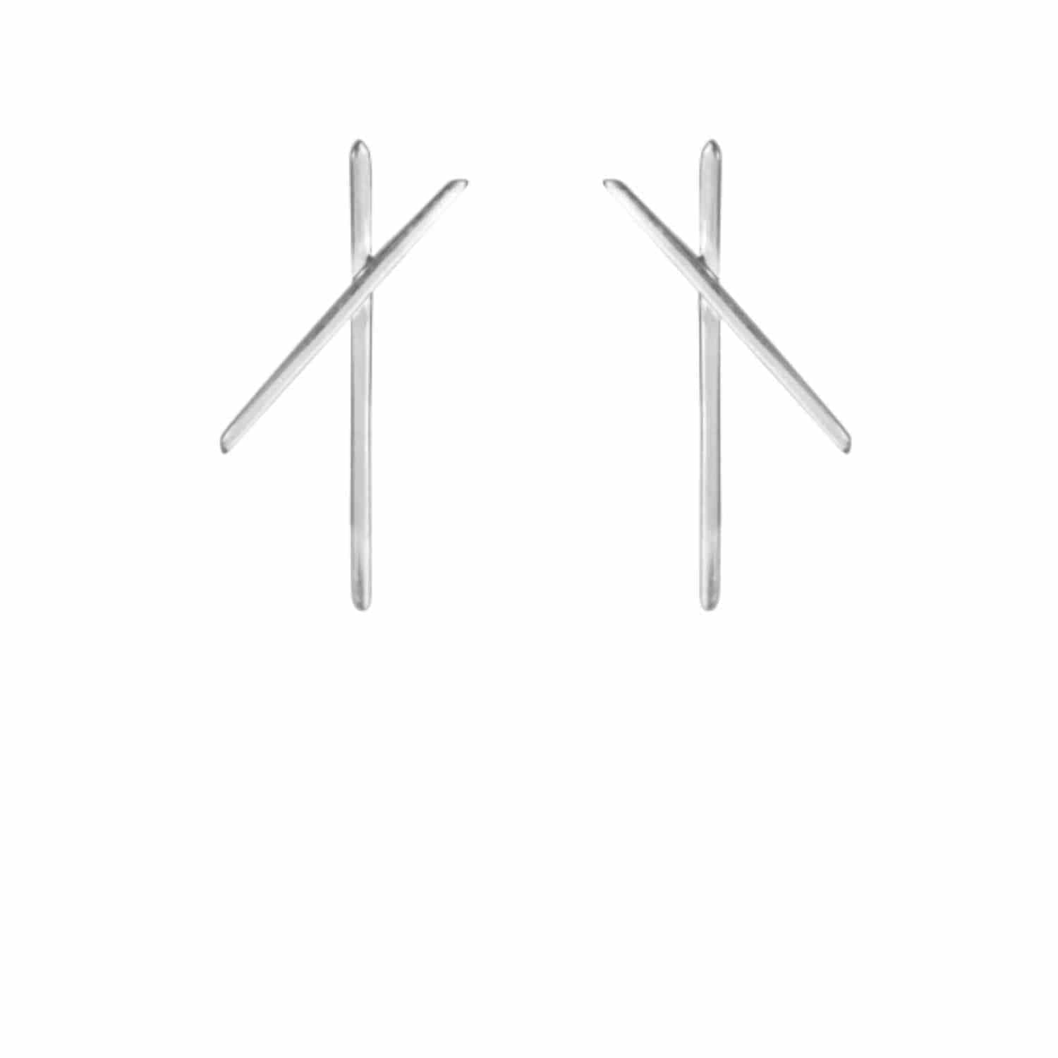 EVELYNE-M Paar ATMOS | X - Stud Earring - Silver