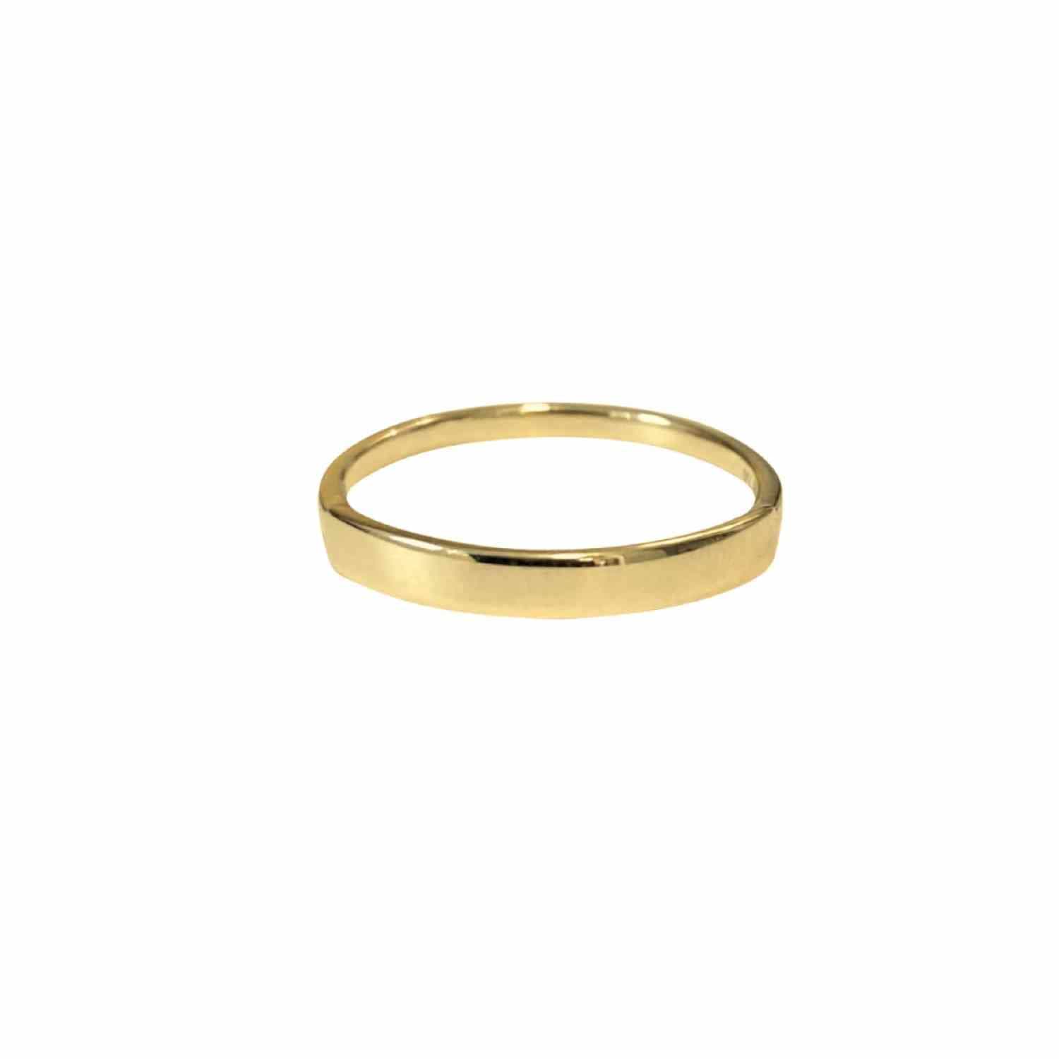 EVELYNE-M BAGUETTE | Artdéco Signet Minimalist - Ring - 18 Karat Gold