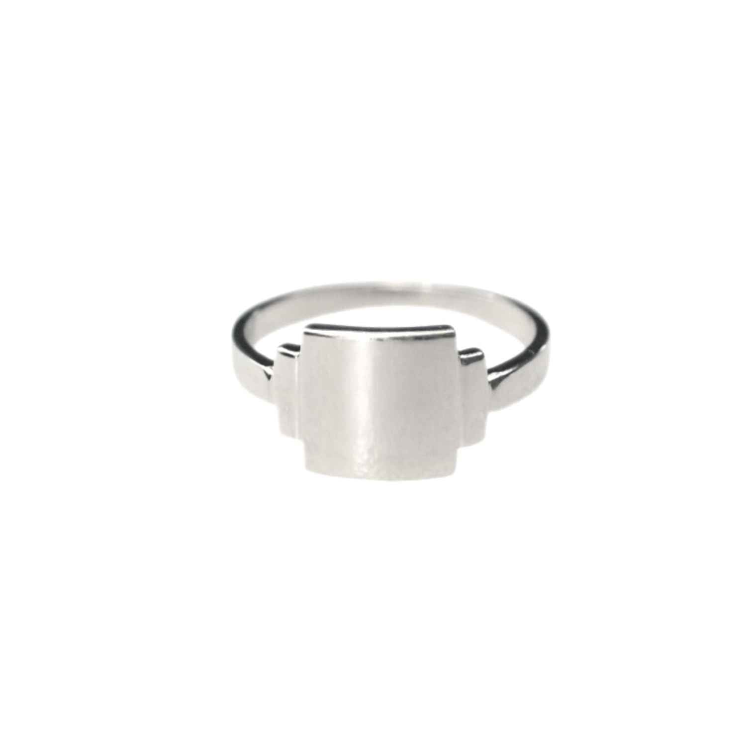 EVELYNE-M BAGUETTE | Artdéco Signet - Ring - Silver